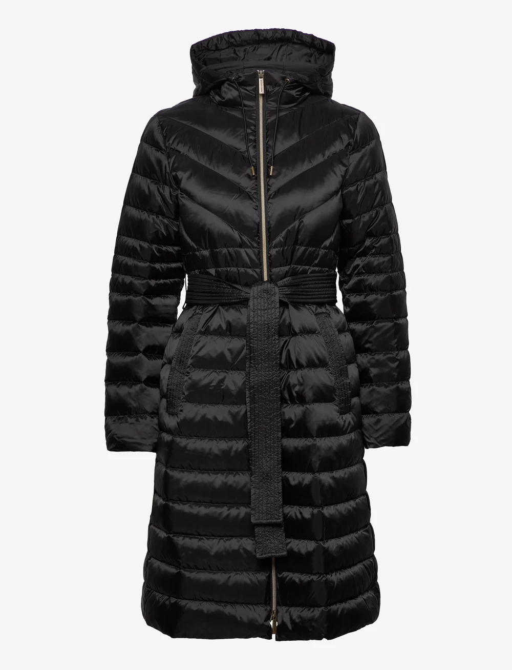 Michael kors long black 2025 winter coat