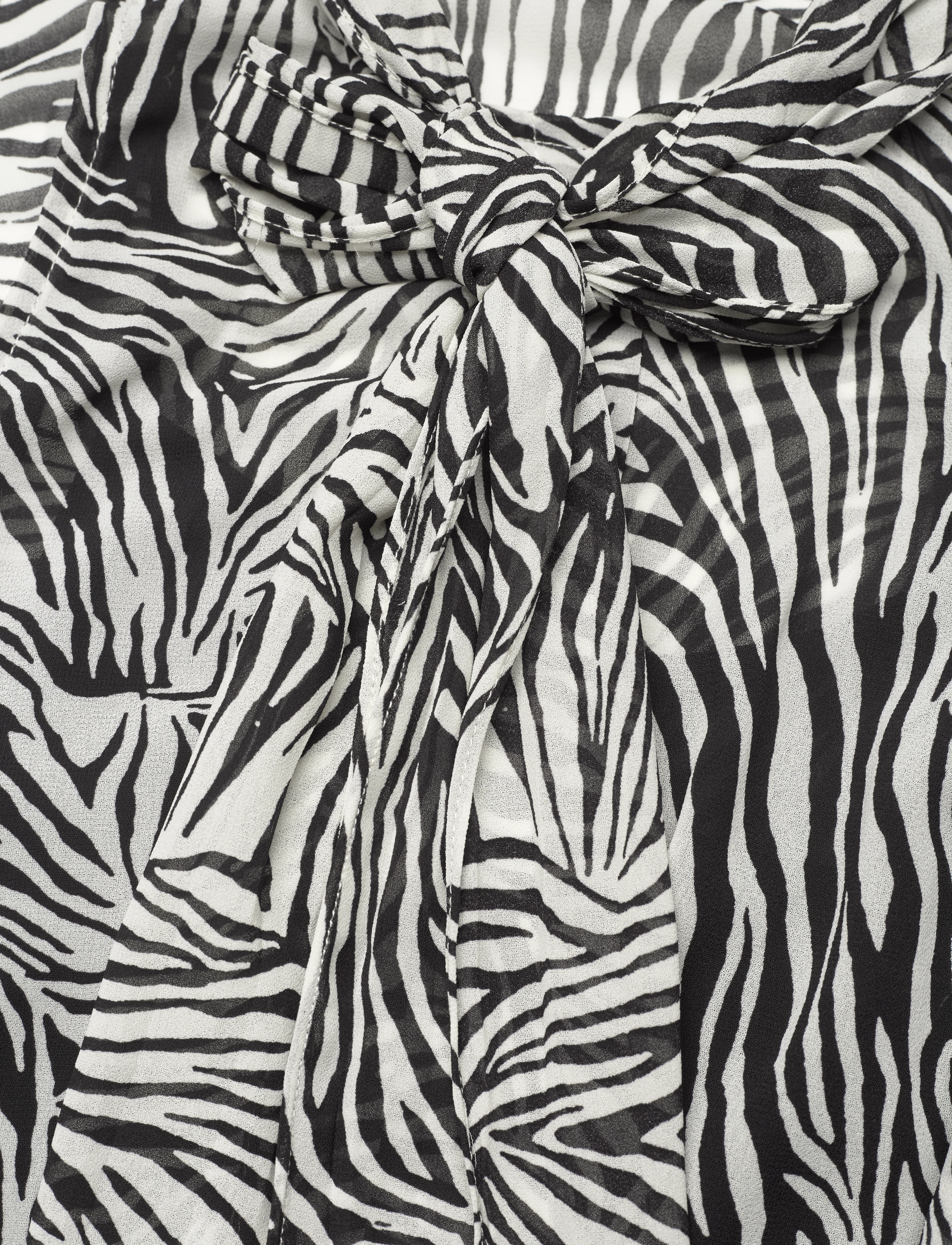 Michael Kors - SAT ZEBRA BOW TOP - hihattomat puserot - bone - 3