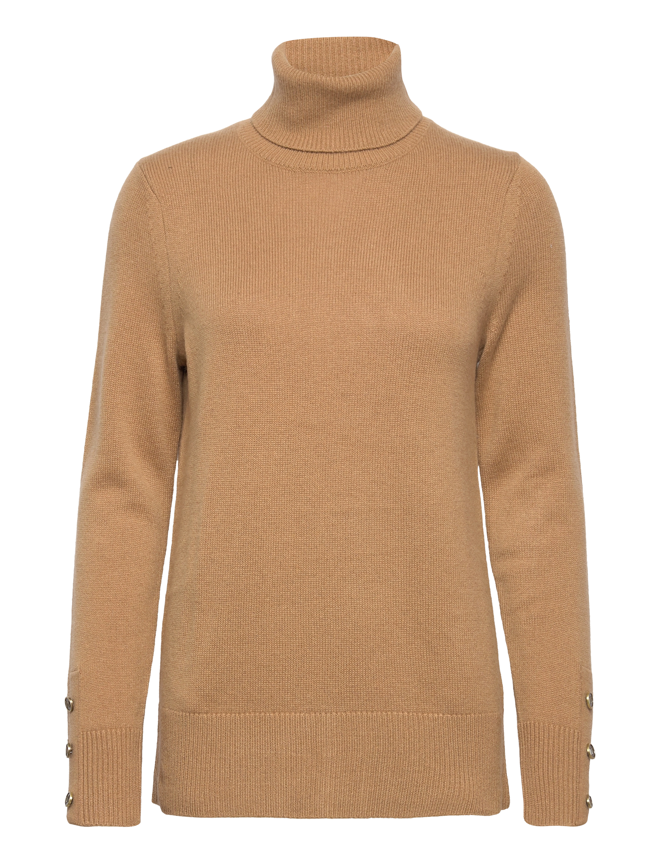 CUFF BUTTON TURTLNK SWTR - CAFE