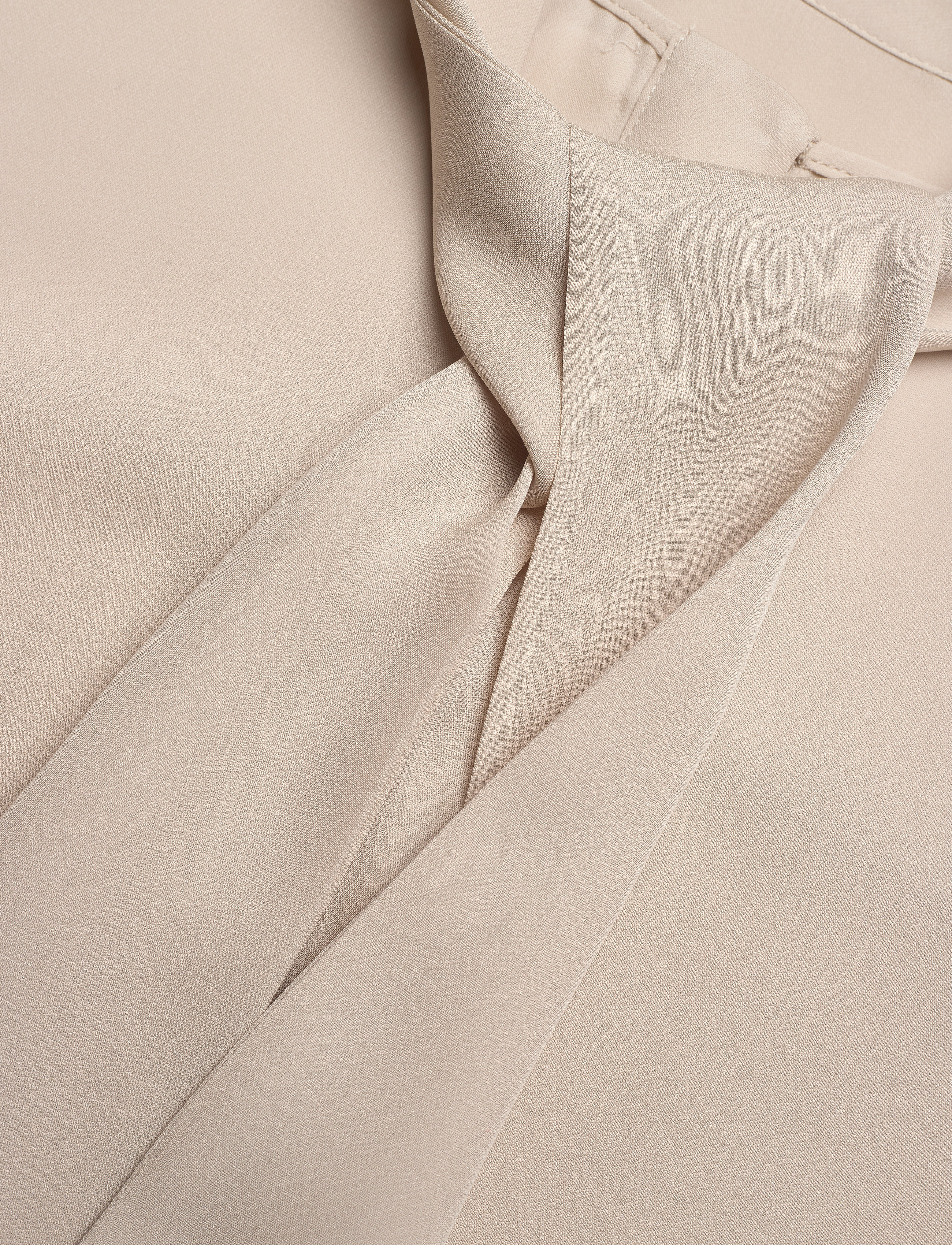 Michael Kors - SOLID SILK BOW BLSE - dune - 3