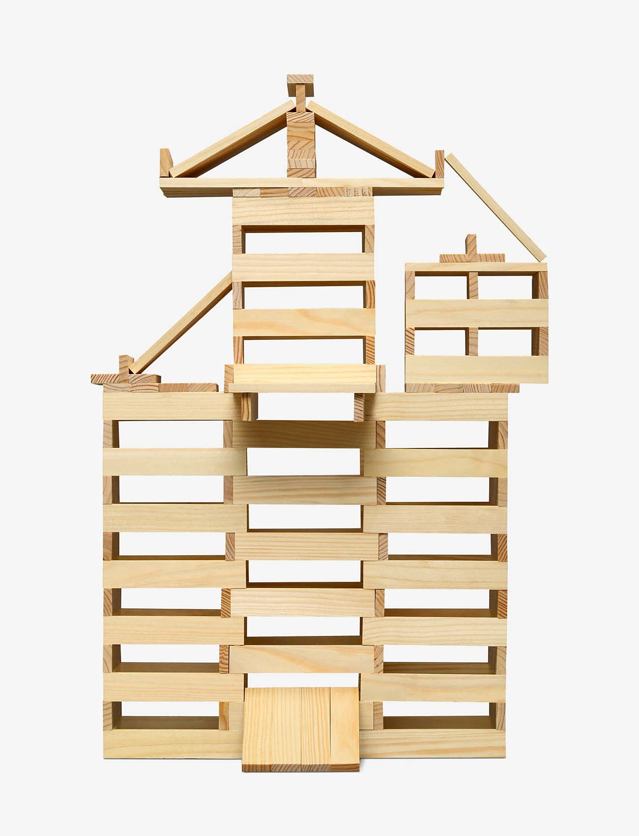 Micki Leksaker - BYGGSTAVAR 200 ST, TRÄVITA - rakennuspalikat - multi - 1