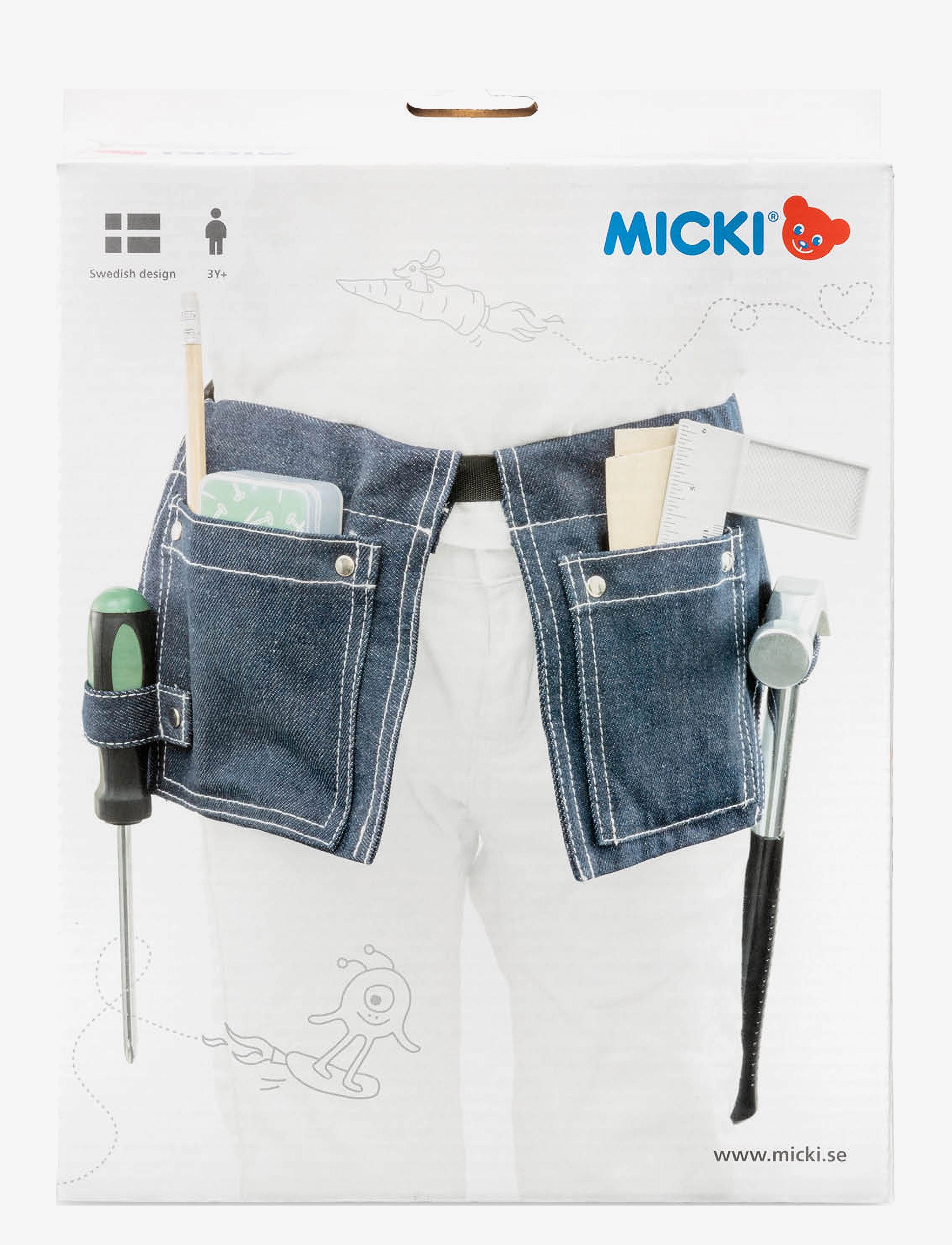 Micki Leksaker - MICKI VERKTYGSBÄLTE M VERKTYG - rollspel för barn - multi - 2