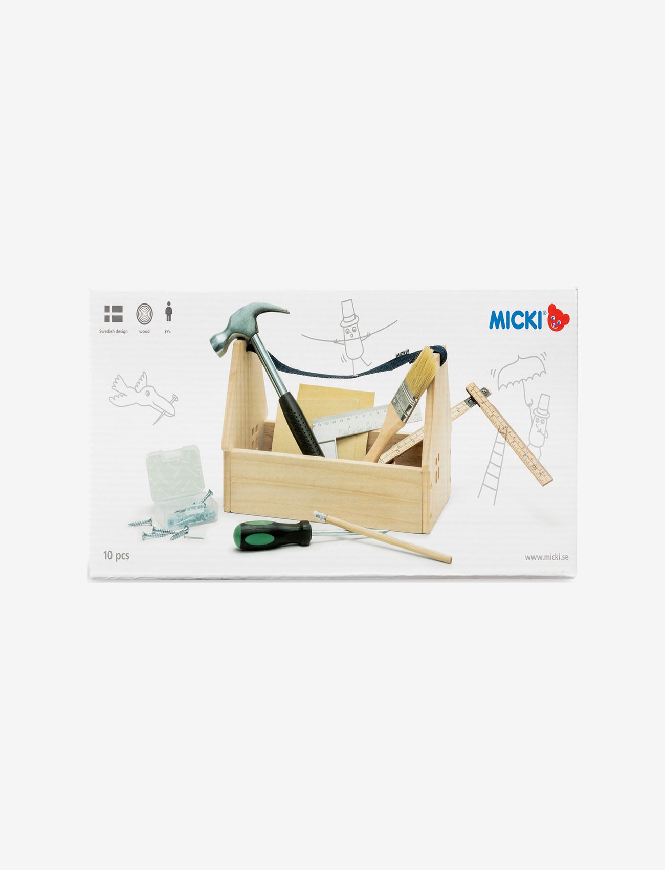 Micki Leksaker - MICKI VERKTYGSLÅDA M VERKTYG - lekeverktøy - multi - 2