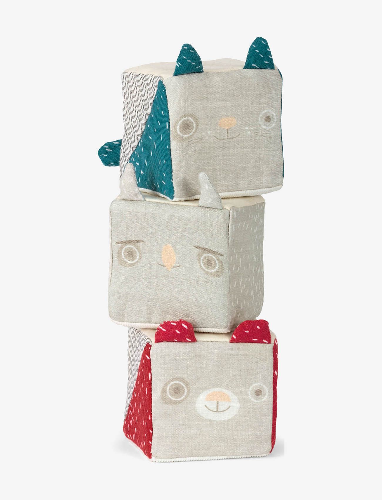 Micki Leksaker - MICKI MJUKA KLOSSAR 1, SENSES - stapelbara klossar - multi - 1