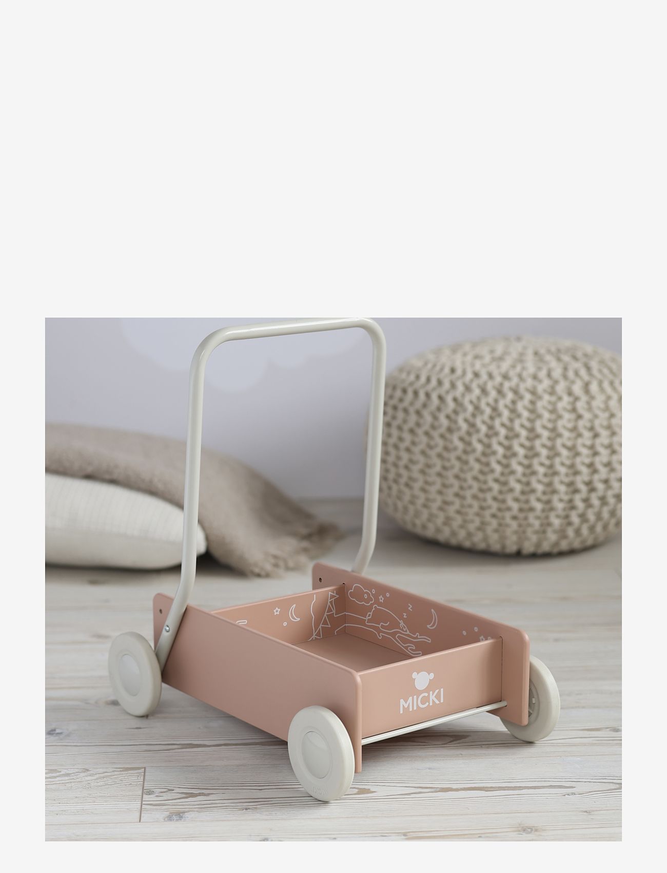 Micki Leksaker - MICKI LÄRA GÅ VAGN ROSA - multi - 4