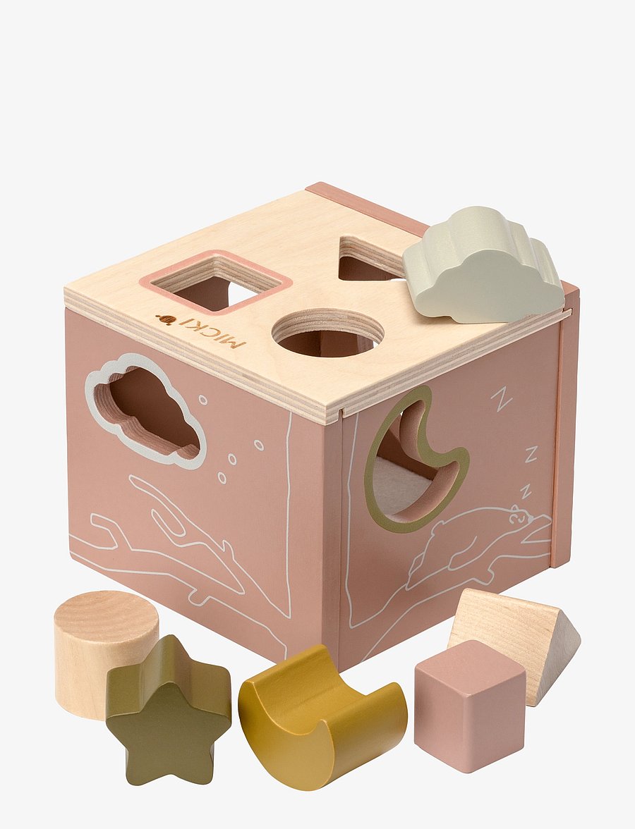 Micki Leksaker - MICKI PLOCKLÅDA ROSA - flokkunarbox leikfanga - multi - 1