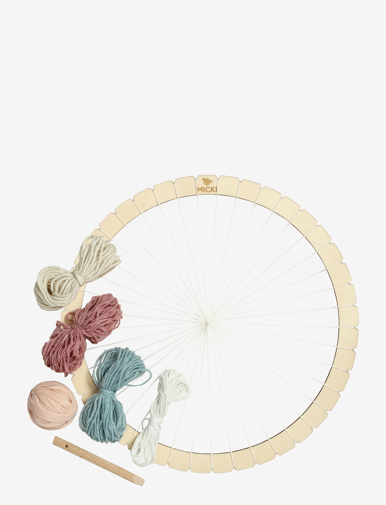 Micki Leksaker - MICKI VÄVRAM RUND 30 CM - kreasæt - multi - 1