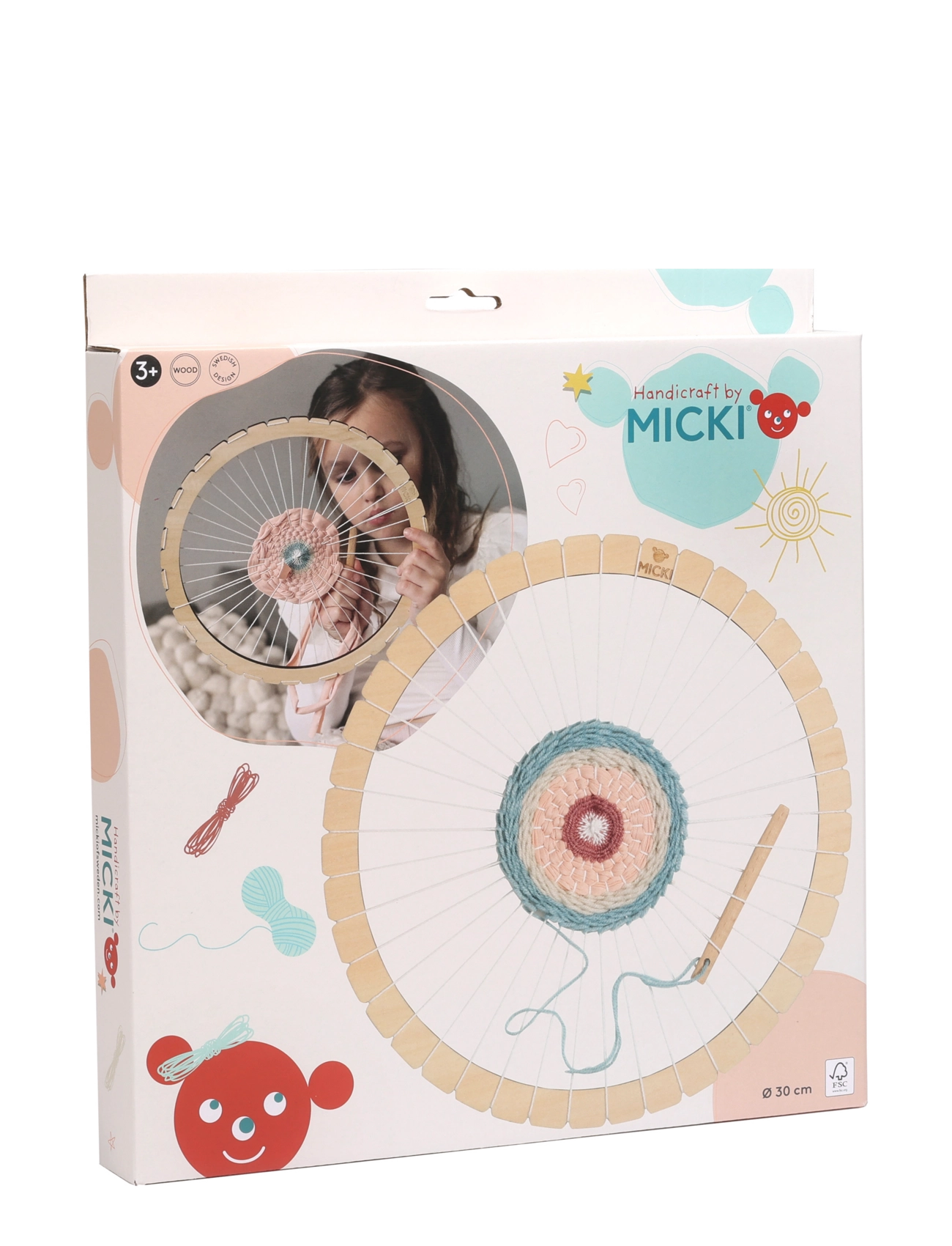 Micki Leksaker - MICKI VÄVRAM RUND 30 CM - pysselset - multi - 2
