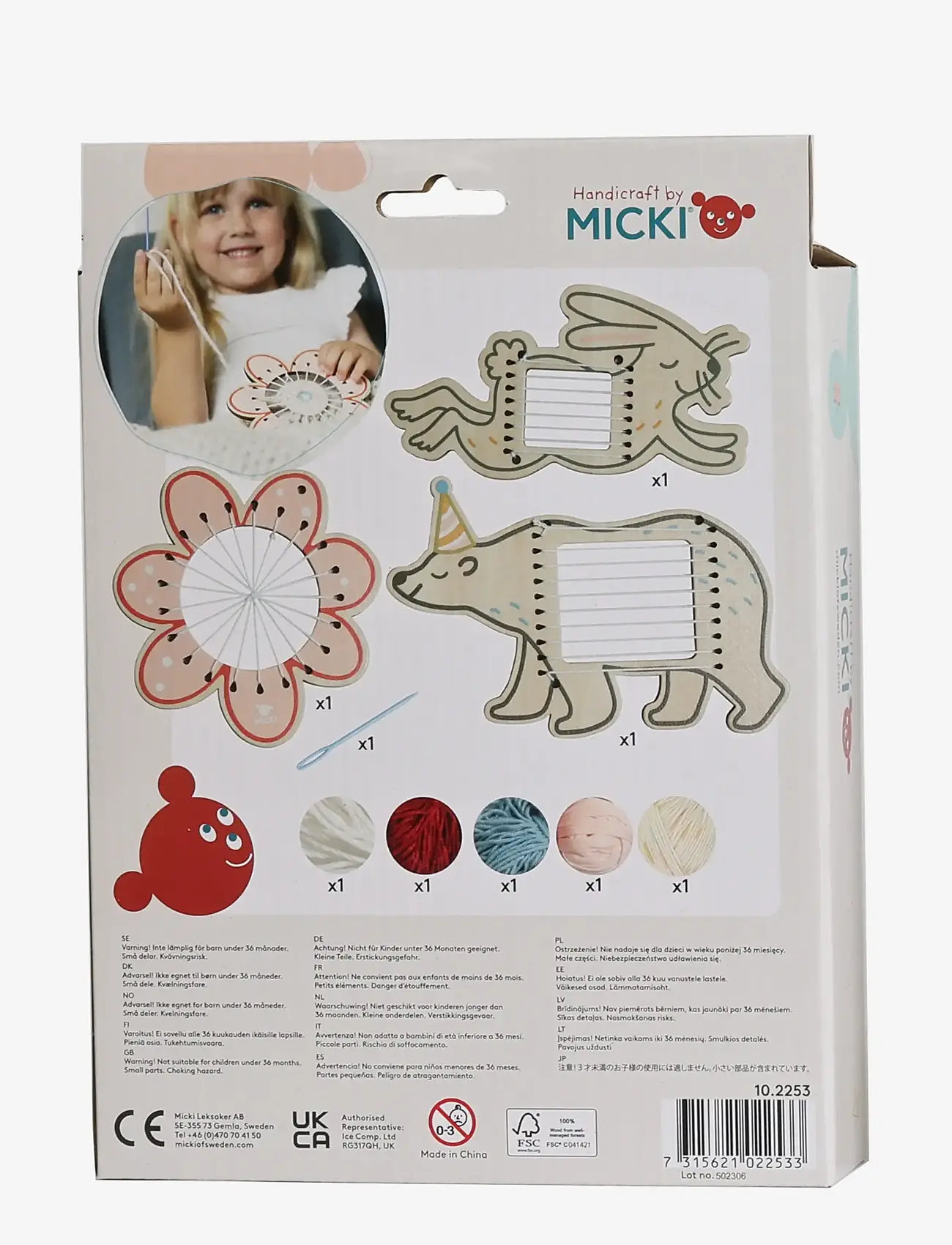 Micki Leksaker - MICKI VÄVRAMAR 3 FIGURER - kreasæt - multi - 4