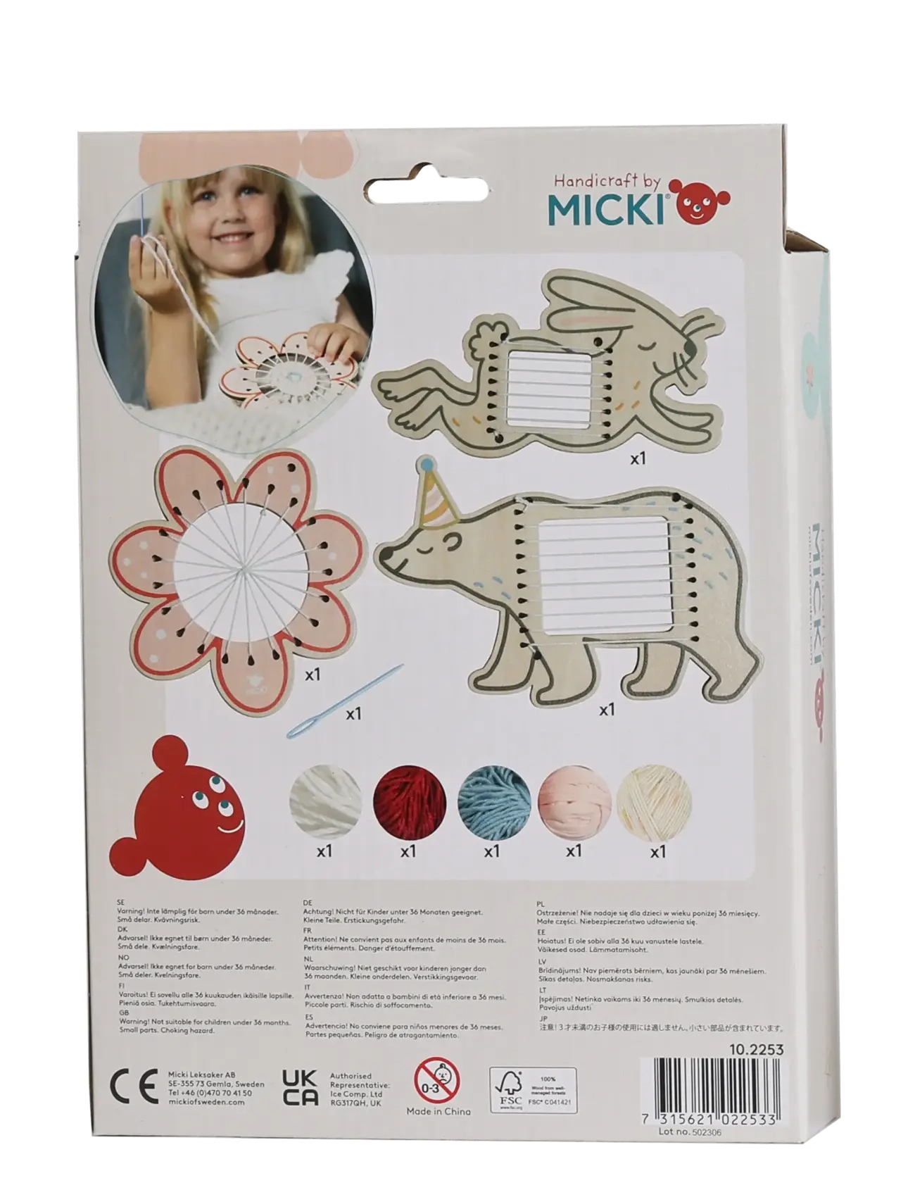 Micki Leksaker - MICKI VÄVRAMAR 3 FIGURER - pysselset - multi - 4