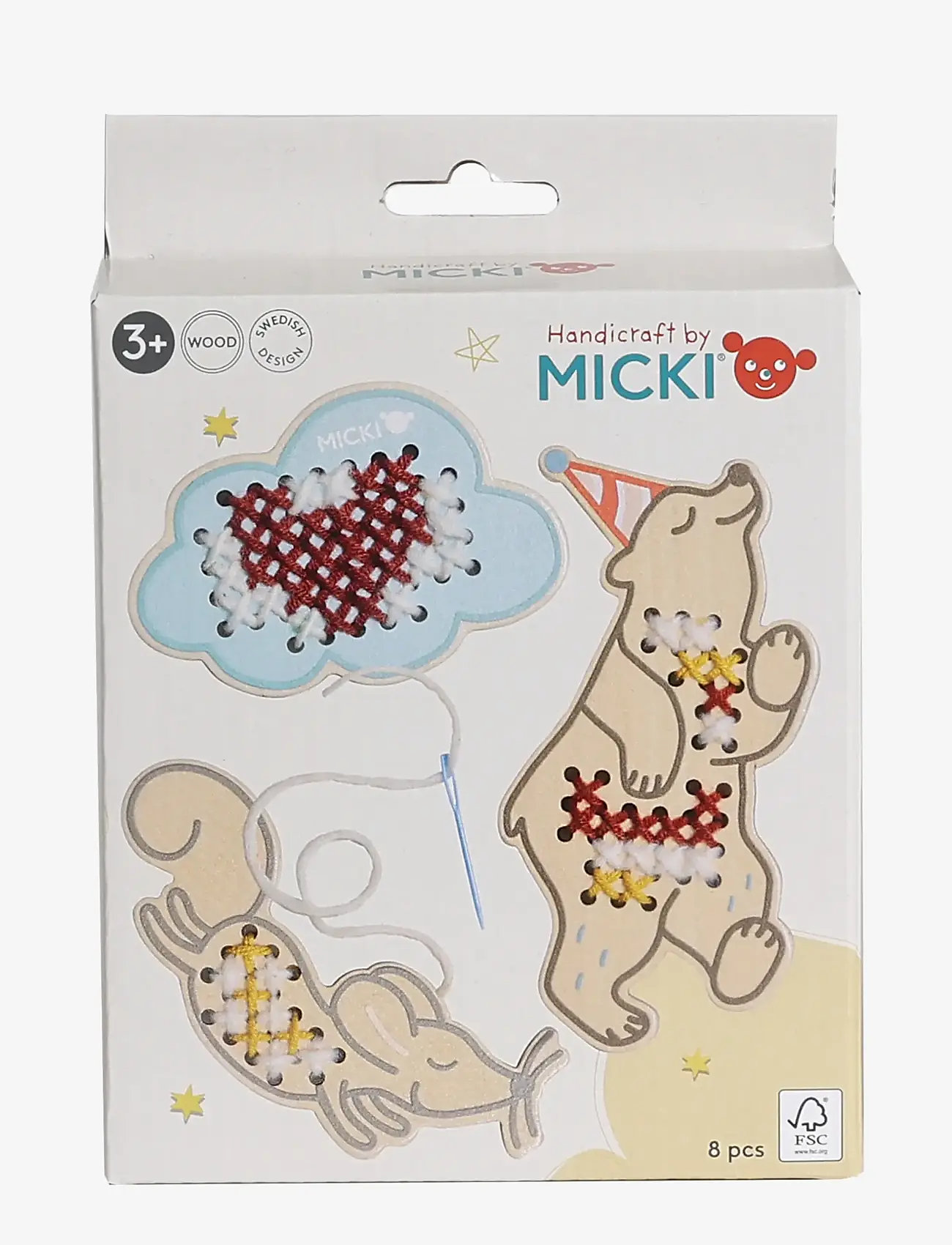 Micki Leksaker - MICKI VÄVRAMAR KORSSTYGN - kreasæt - multi - 3
