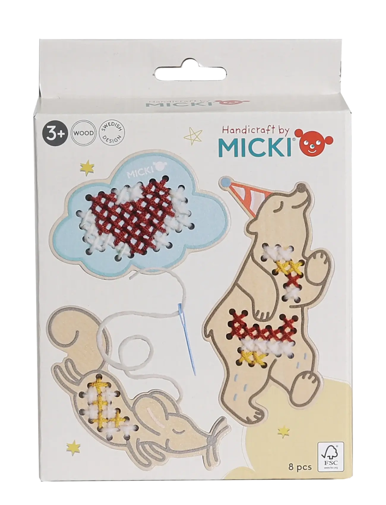 Micki Leksaker - MICKI VÄVRAMAR KORSSTYGN - pysselset - multi - 3