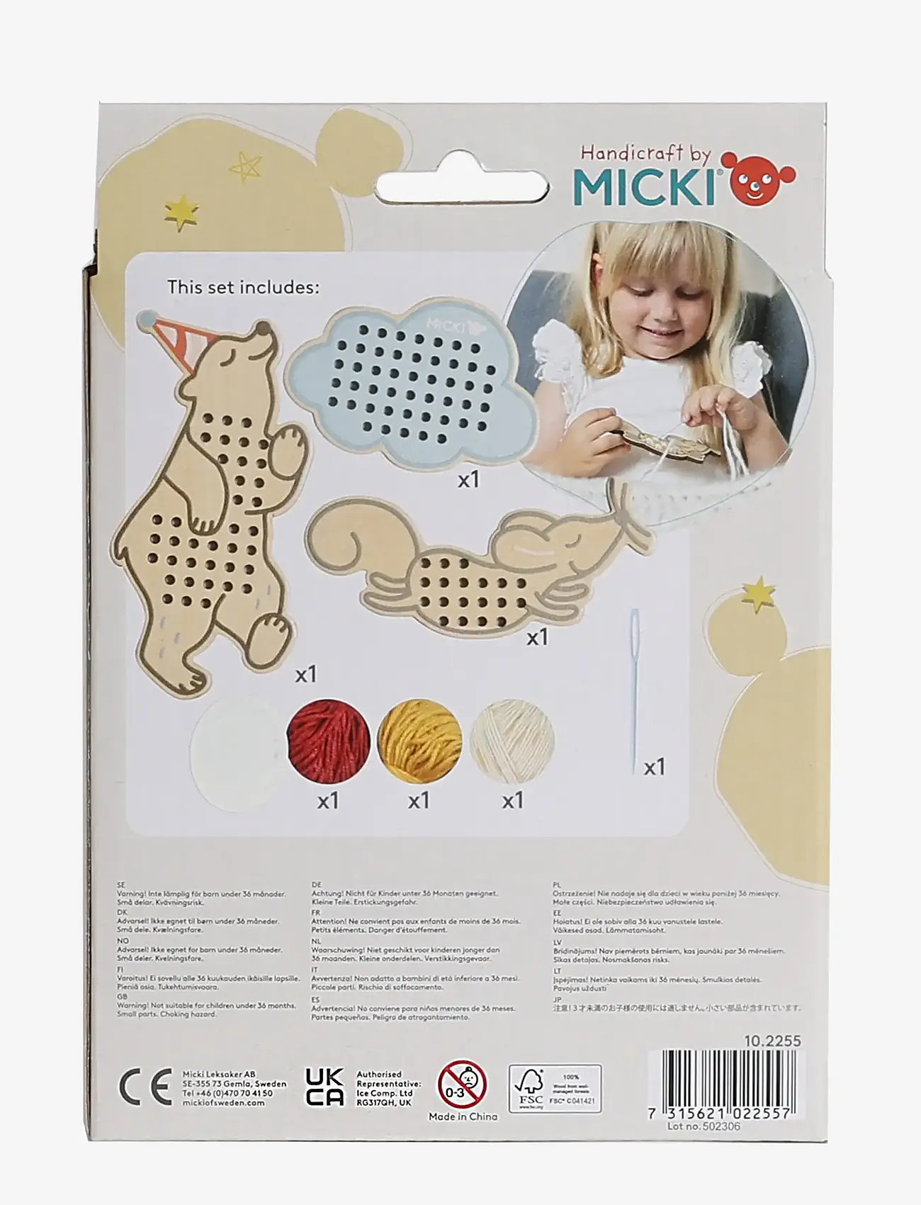 Micki Leksaker - MICKI VÄVRAMAR KORSSTYGN - kreasæt - multi - 4