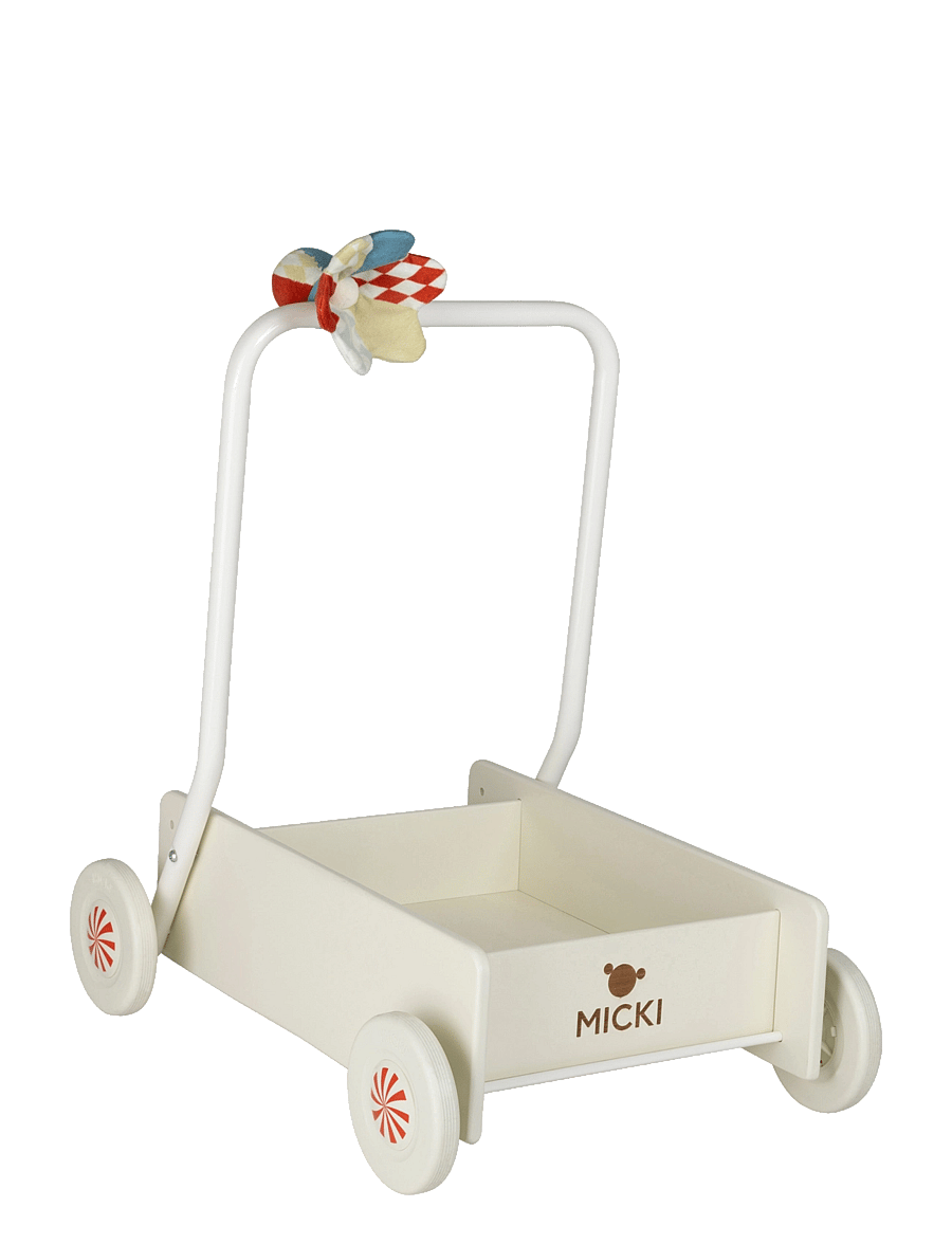 Micki Leksaker - LÄRA GÅ VAGN CREAM WHITE - gåstolar - multi - 1