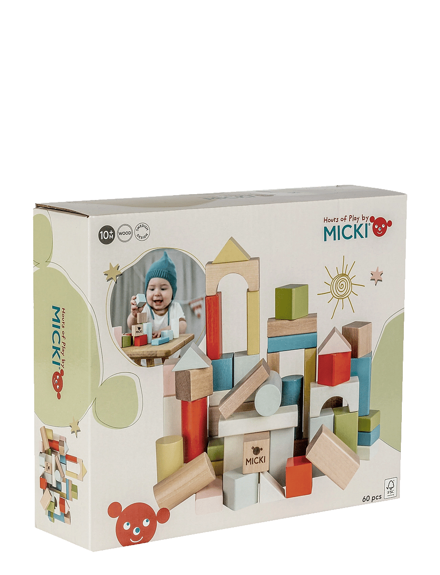 Micki Leksaker - MICKI BYGGKLOSSAR 60 ST - byggklossar - multi - 2