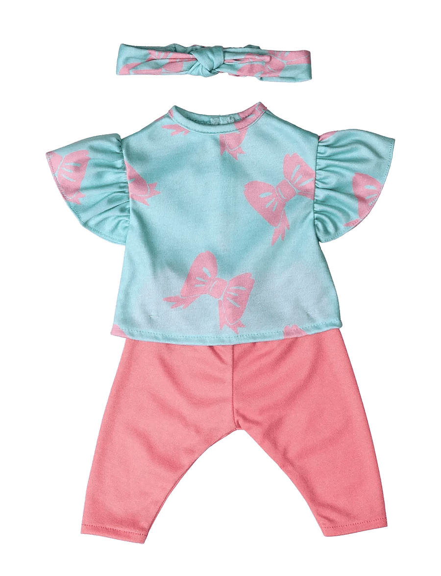 Micki Leksaker - BLUS,BYXOR,HÅRBAND 41-46 CM - dukketøj - multi - 1