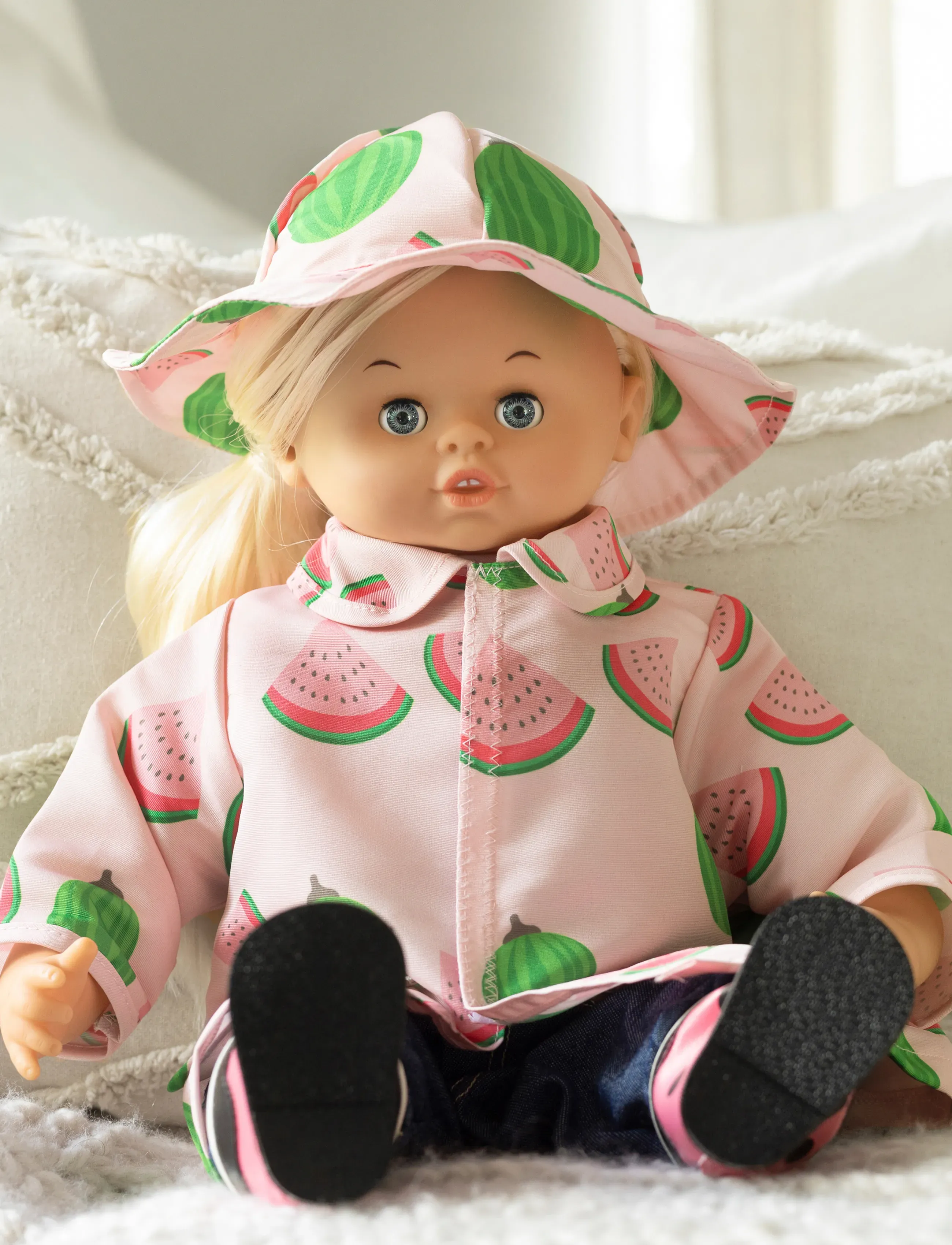 Micki Leksaker Regnjacka Och Hatt 41-46 Cm, Børn, Doll Clothes, Multi/mønstret, Str: ONE SIZE