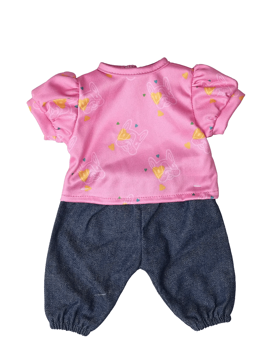 Micki Leksaker - JEANS & T-SHIRT, 36-41 CM - dukketøj - multi - 1