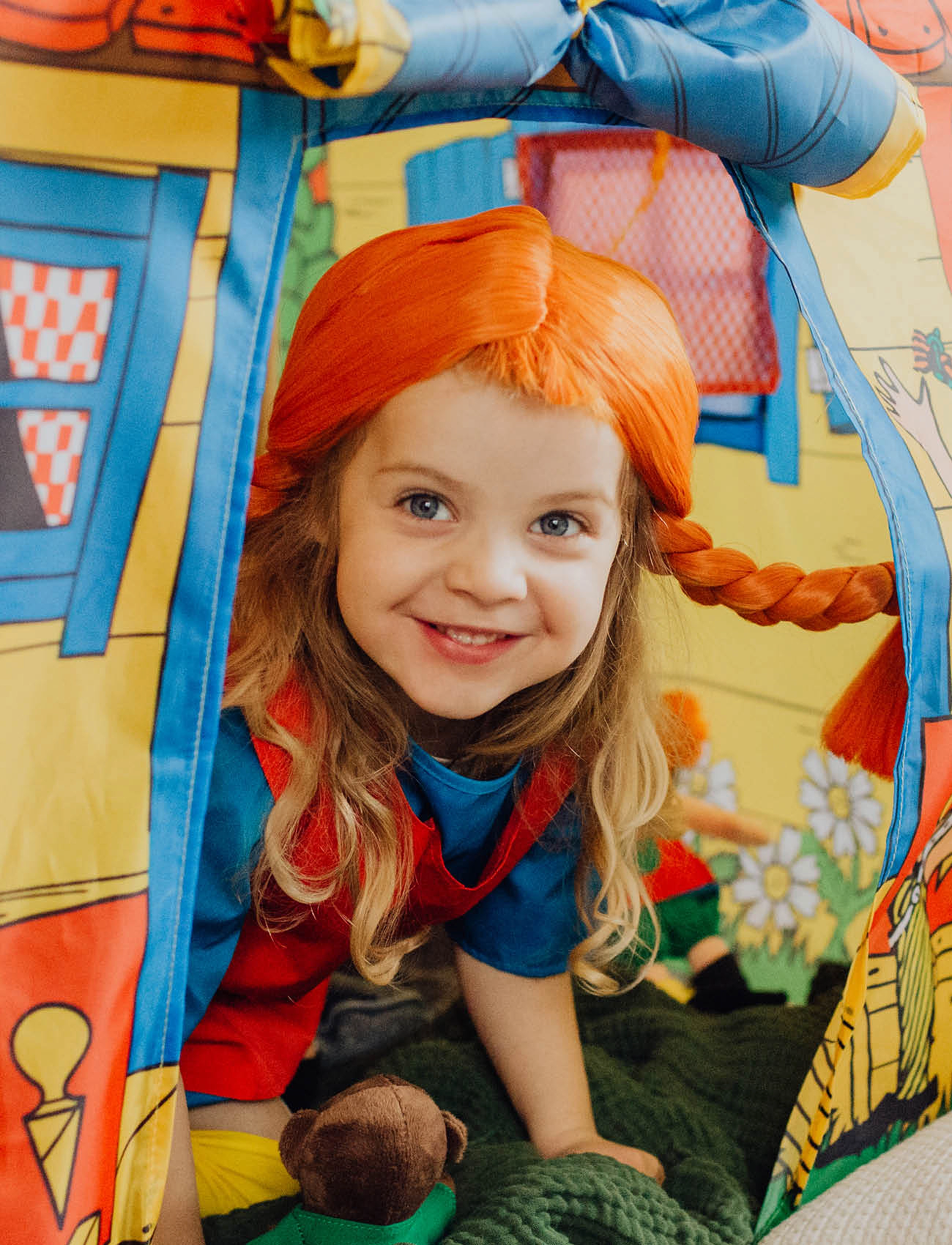 Micki Leksaker - PIPPI PERUK - kostymetilbehør - multi - 4
