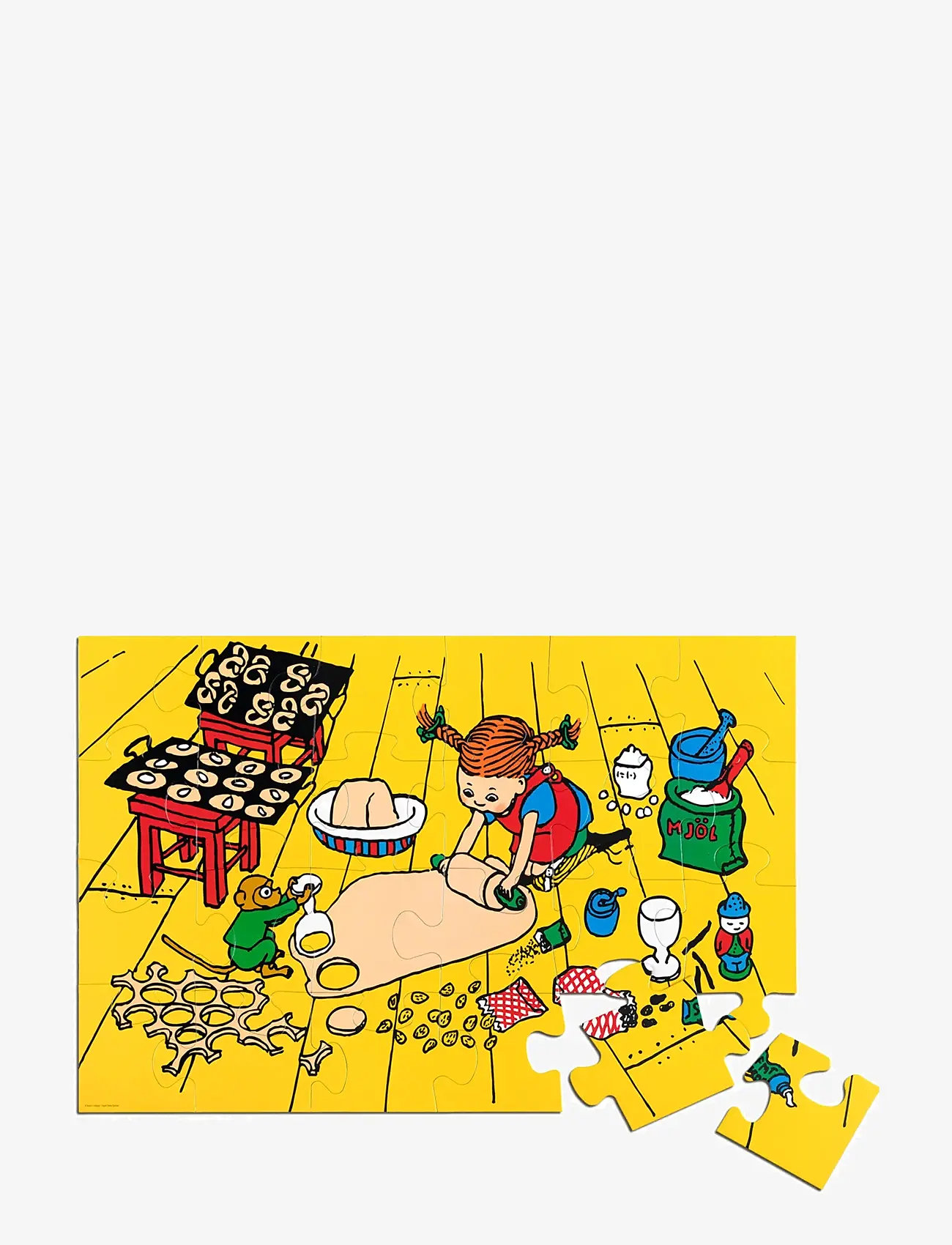 Pippi Långstrump - PIPPI GOLVPUSSEL, 24 BITAR - klassiska pussel - multi - 0