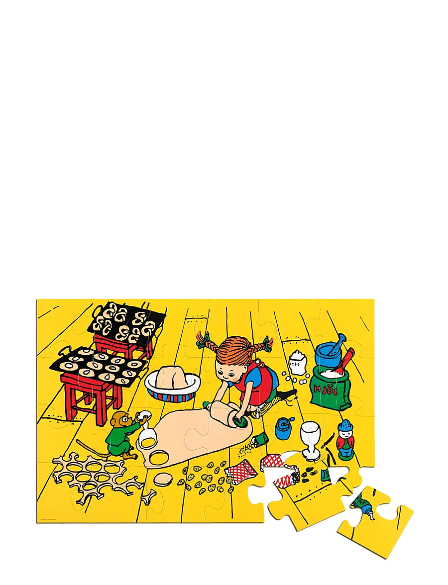 Micki Leksaker - PIPPI GOLVPUSSEL, 24 BITAR - classic puzzles - multi - 0