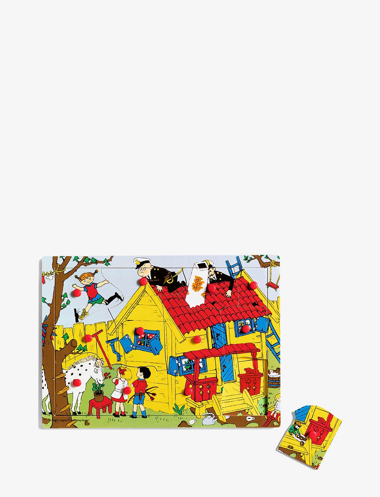 Pippi Långstrump - PIPPI KNOPPUSSEL TRÄ, 12 BITAR - knoppussel - multi - 0