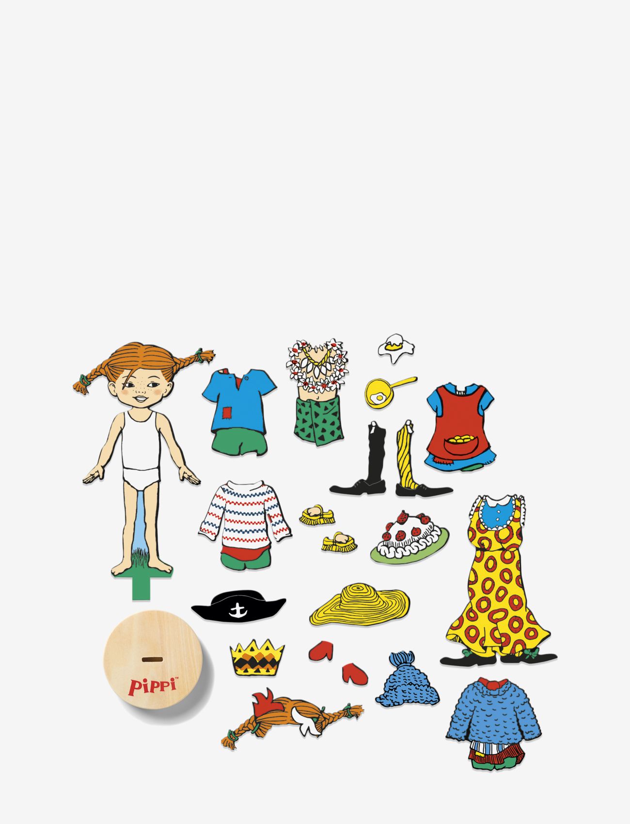 Pippi Långstrump - PIPPI MAGNETDOCKA - multi - 2