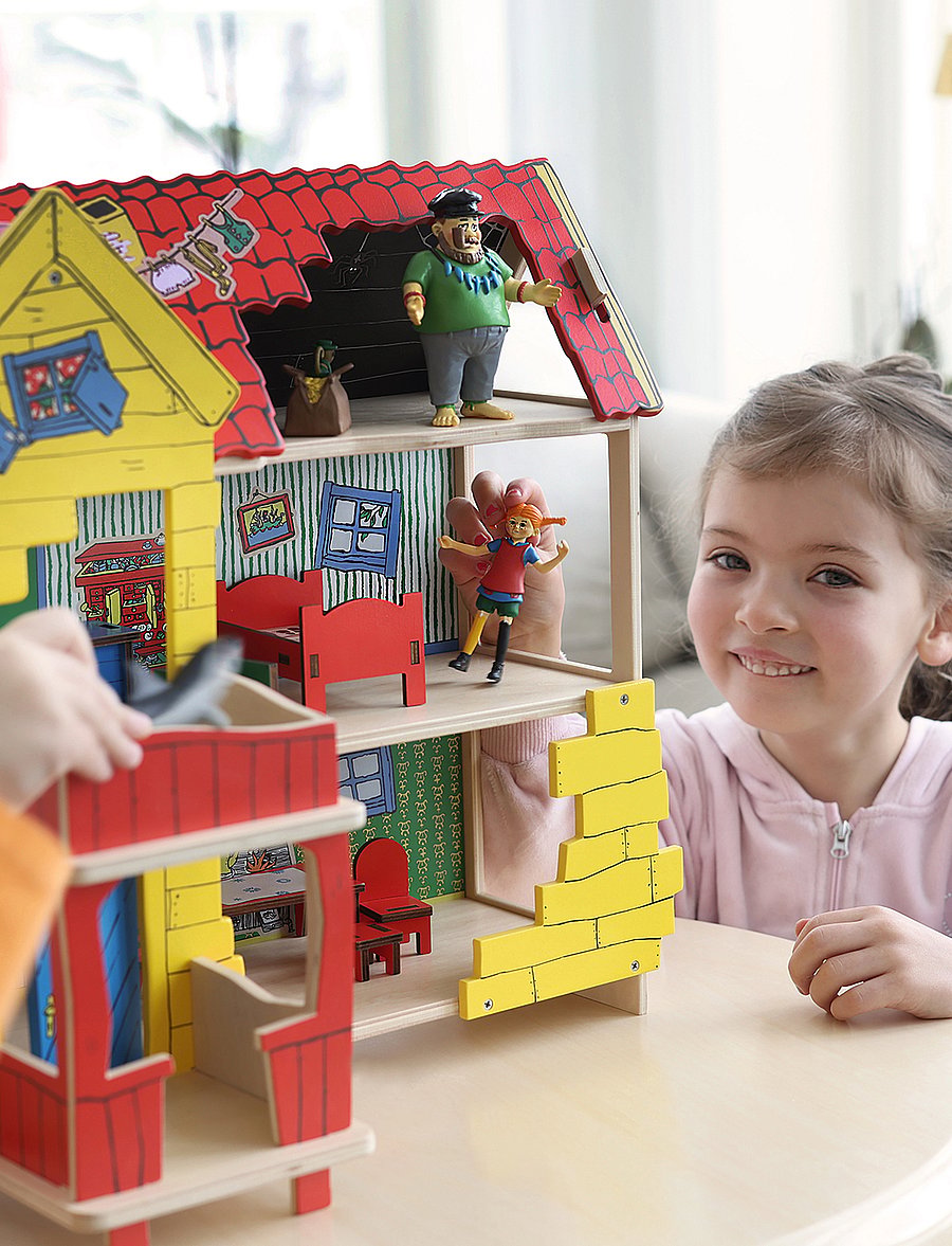 Pippi Langstrømpe - PIPPI VILLA VILLEKULLA - legesæt - multi - 0