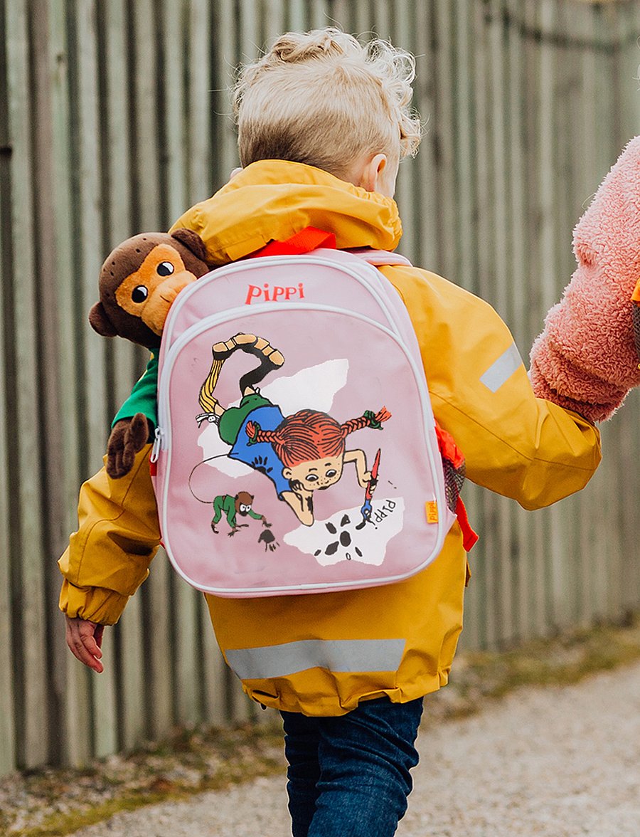 Pippi Långstrump - PIPPI RYGGSÄCK, ROSA - ryggsäckar - multi - 0