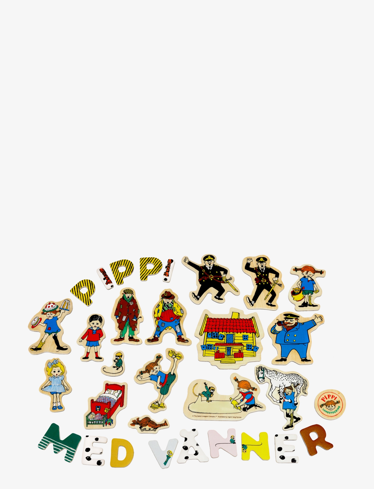 Micki Leksaker PIPPI MAGNETBOKSTÄVER+FIGURER - Pussel - MULTI / multi