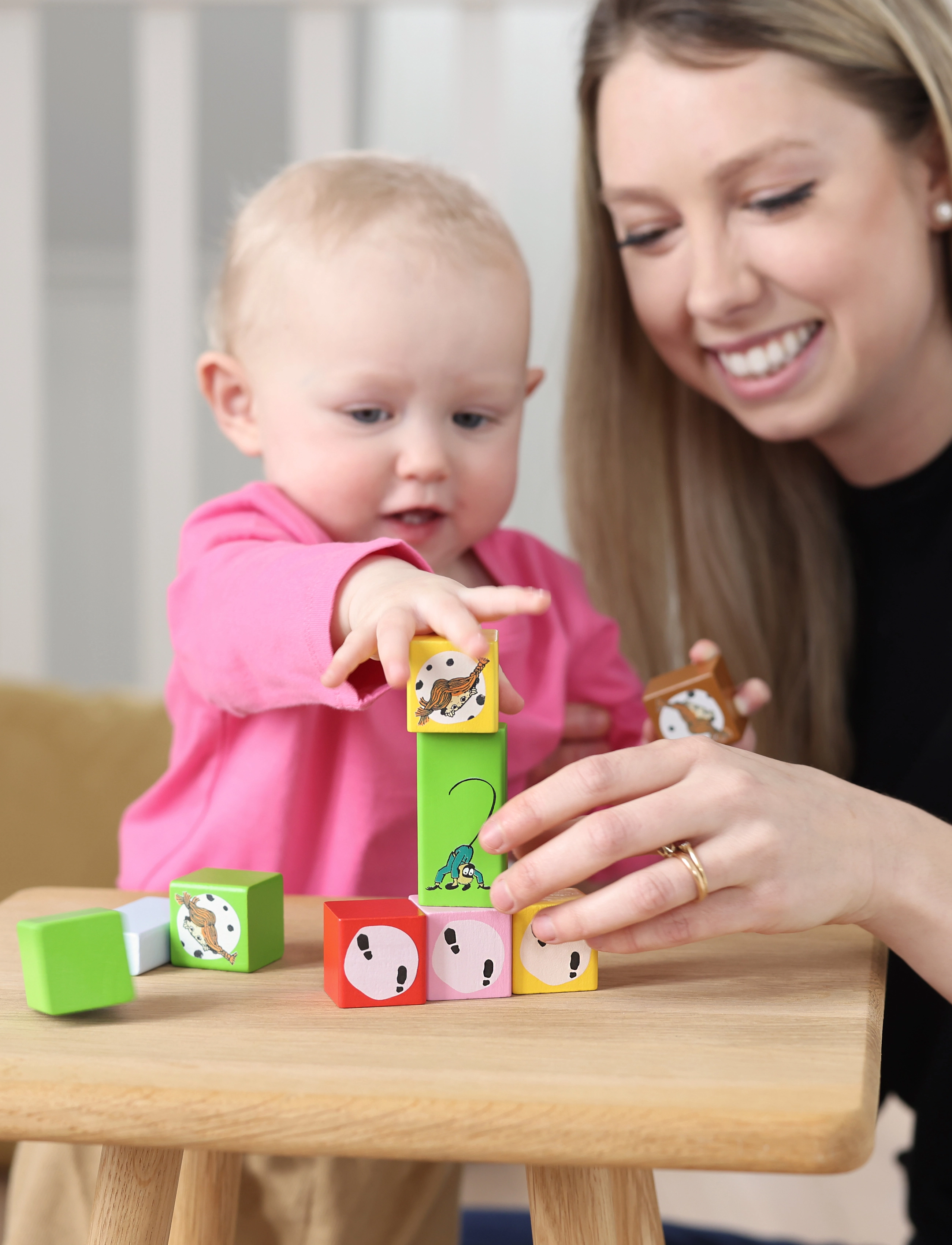 Pippi Långstrump - PIPPI BYGGKLOSSAR 30 ST - stapelbara klossar - multi - 3