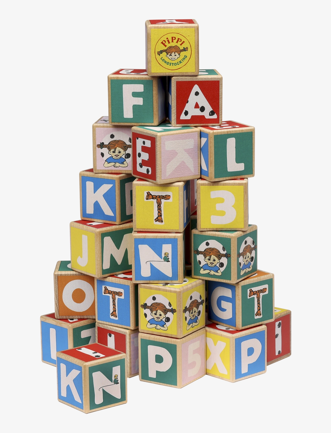 Pippi Langstrømpe PIPPI BOKSTAVSKLOSSAR 36 ST - Pædagogisk legetøj - MULTI / multi