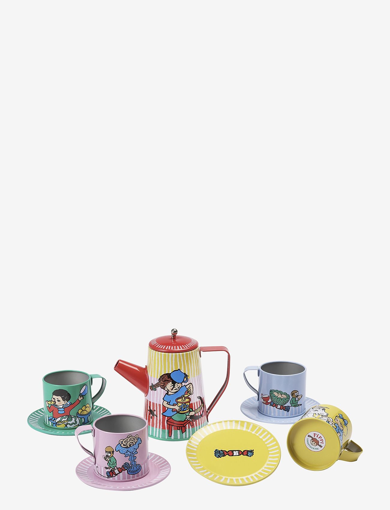 Pippi Langstrømpe - PIPPI LEKSAKSSERVIS - kaffesæt & tesæt - multi - 1