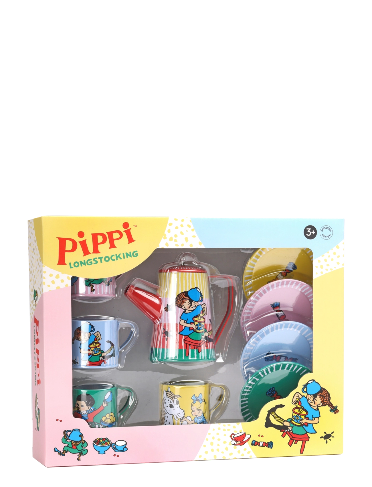 Pippi Langstrømpe - PIPPI LEKSAKSSERVIS - kaffesæt & tesæt - multi - 2