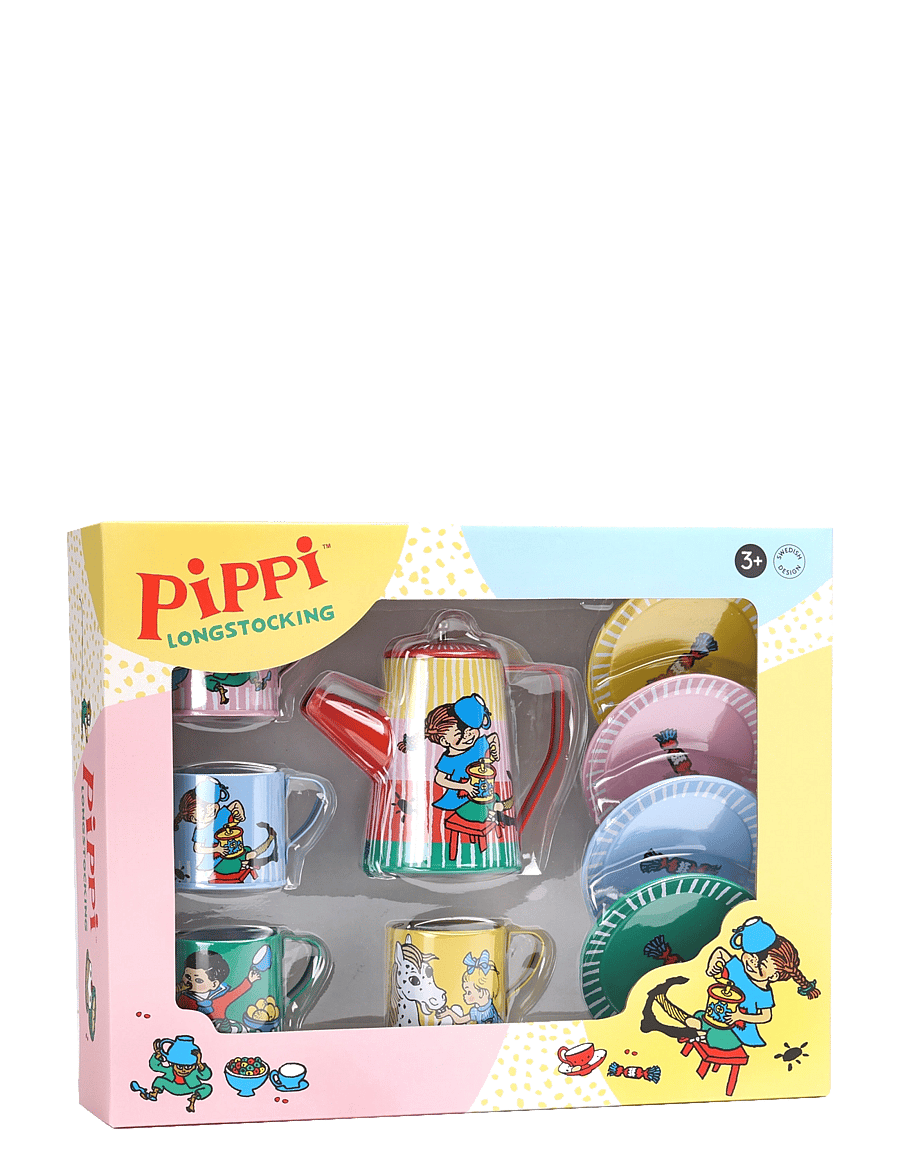 Pippi Langstrømpe - PIPPI LEKSAKSSERVIS - kaffesæt & tesæt - multi - 2