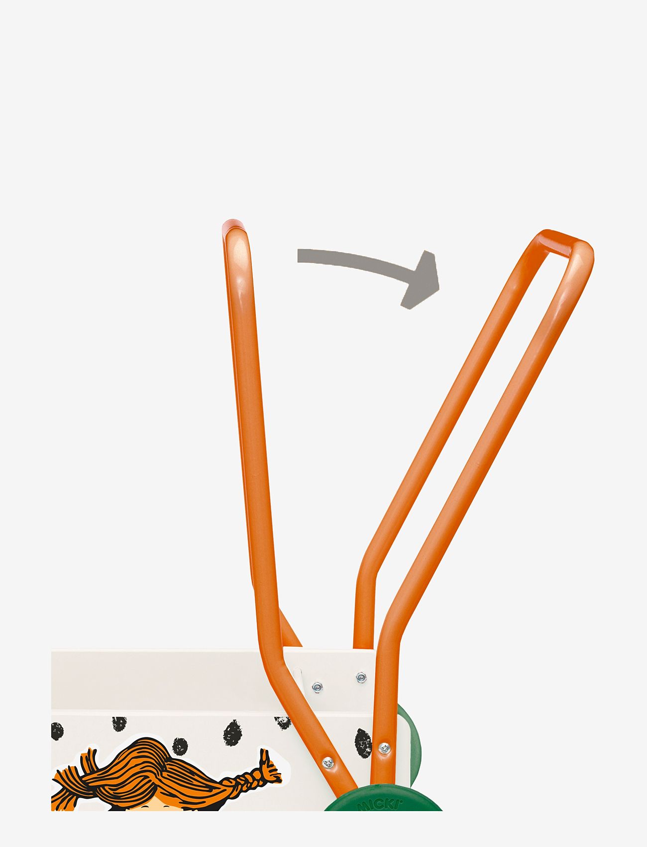 Pippi Longstocking - PIPPI LÄRA GÅ VAGN PRICKIG - göngugrind - white - 3