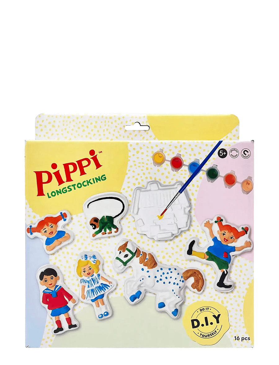 Micki Leksaker - PIPPI GIPSFIGURER - kreasæt - multi - 2