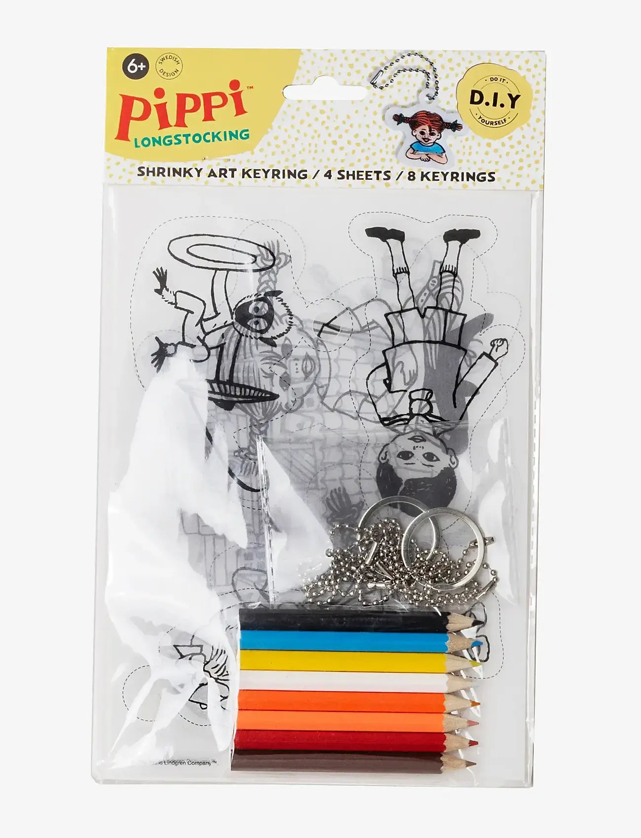 Micki Leksaker - PIPPI NYCKELRING KRYMPFILM - multi - 2
