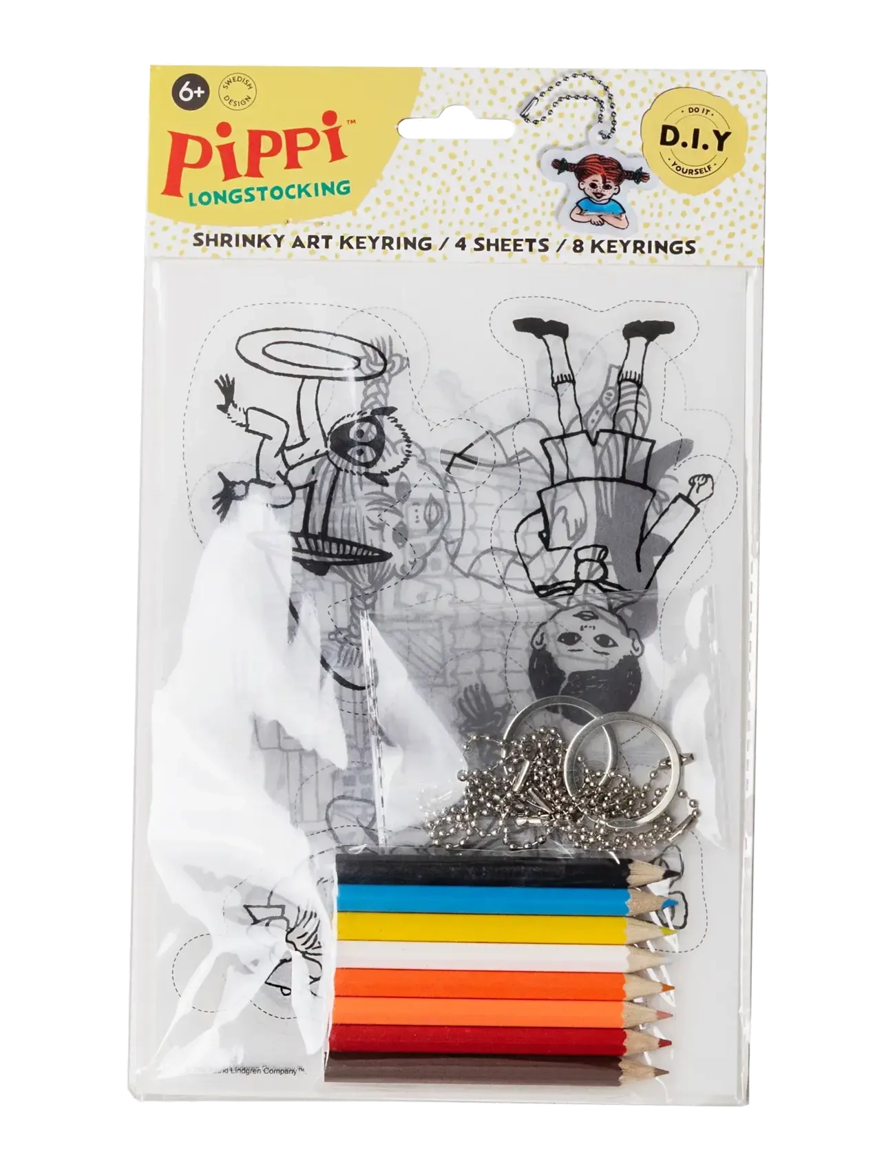 Micki Leksaker - PIPPI NYCKELRING KRYMPFILM - avaimenperät - multi - 2