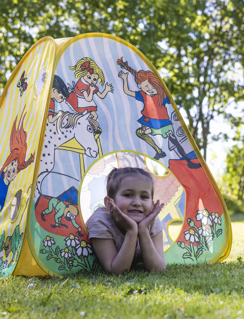 Pippi Långstrump - PIPPI AKTIVITETSTÄLT POP-UP - lektält & lektunnlar - multi - 0