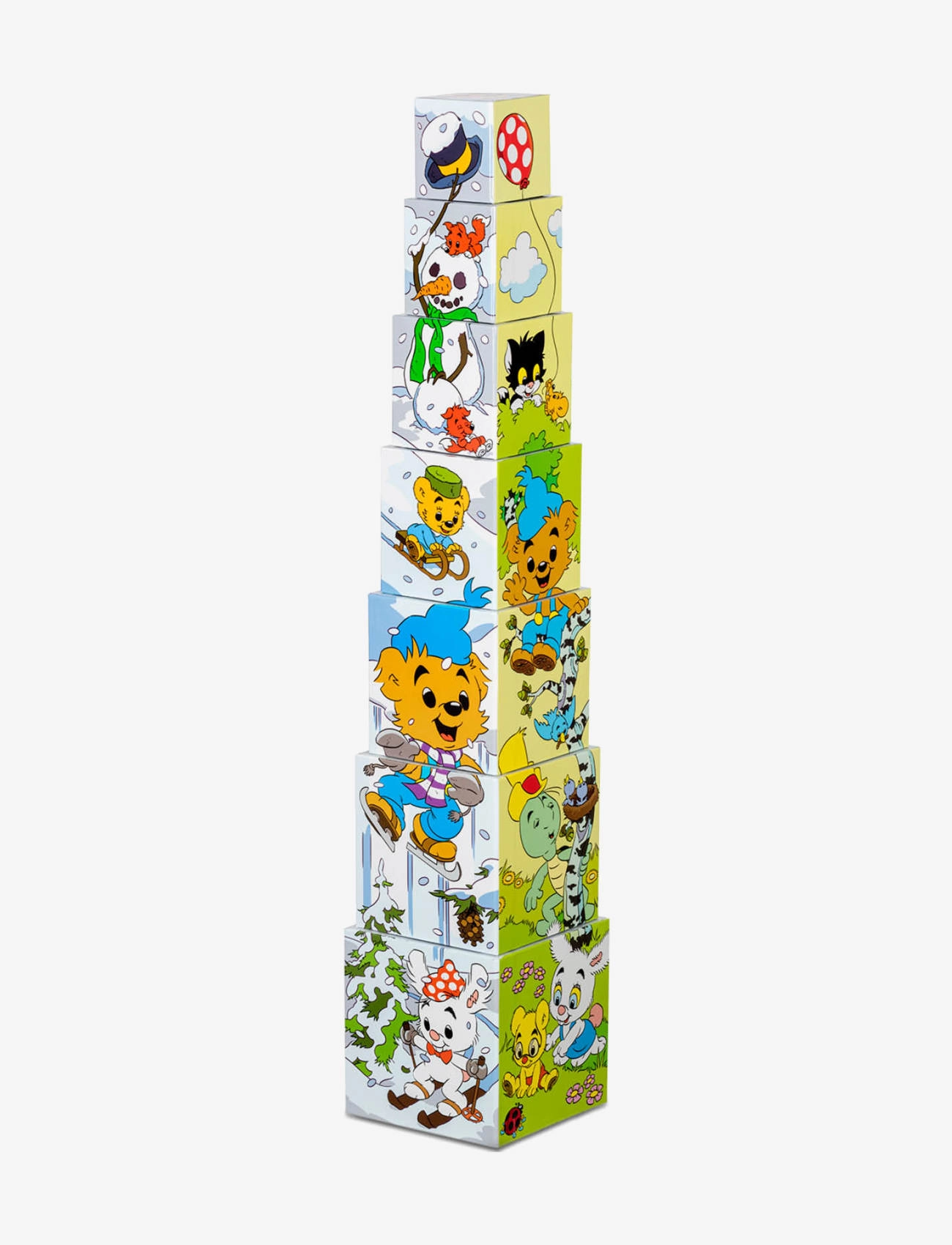 Bamse - BAMSE STAPELKLOSSAR ÅRSTIDER - stapelbare blokk - multi - 1