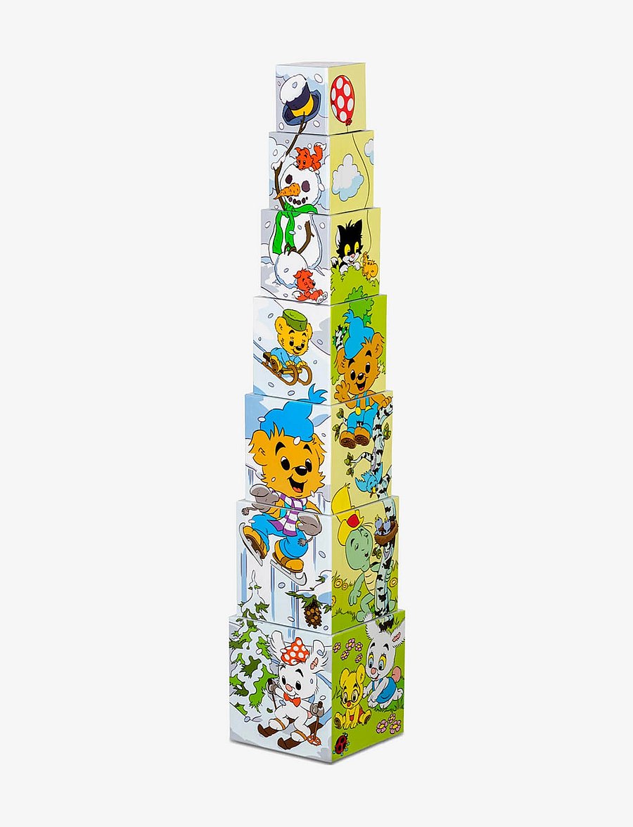 Bamse - BAMSE STAPELKLOSSAR ÅRSTIDER - staflanlegir kubbar - multi - 1