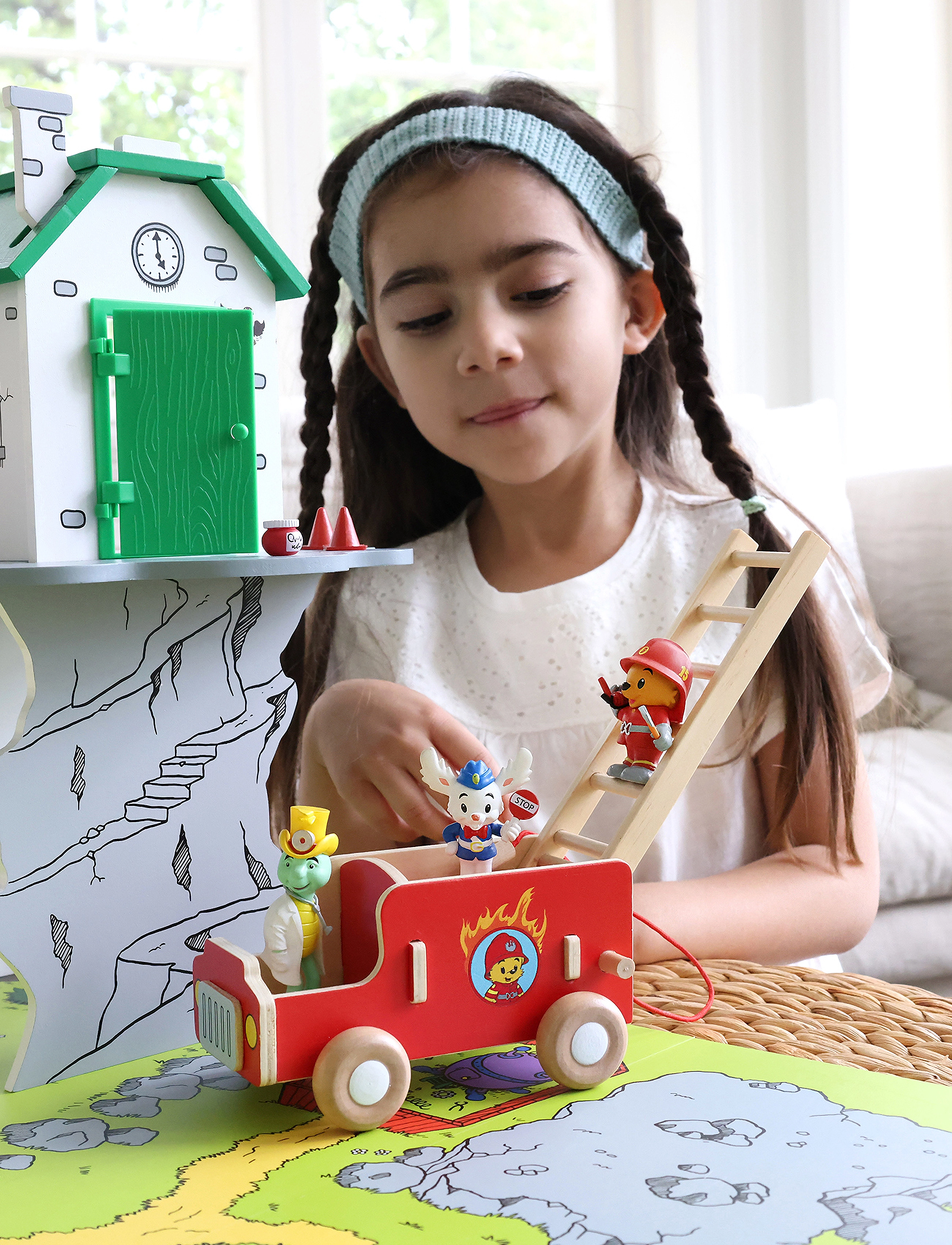 Bamse Bamse Brandbil, One Size, Multi/patterned, Legetøjsbiler > Brandbiler, Børn