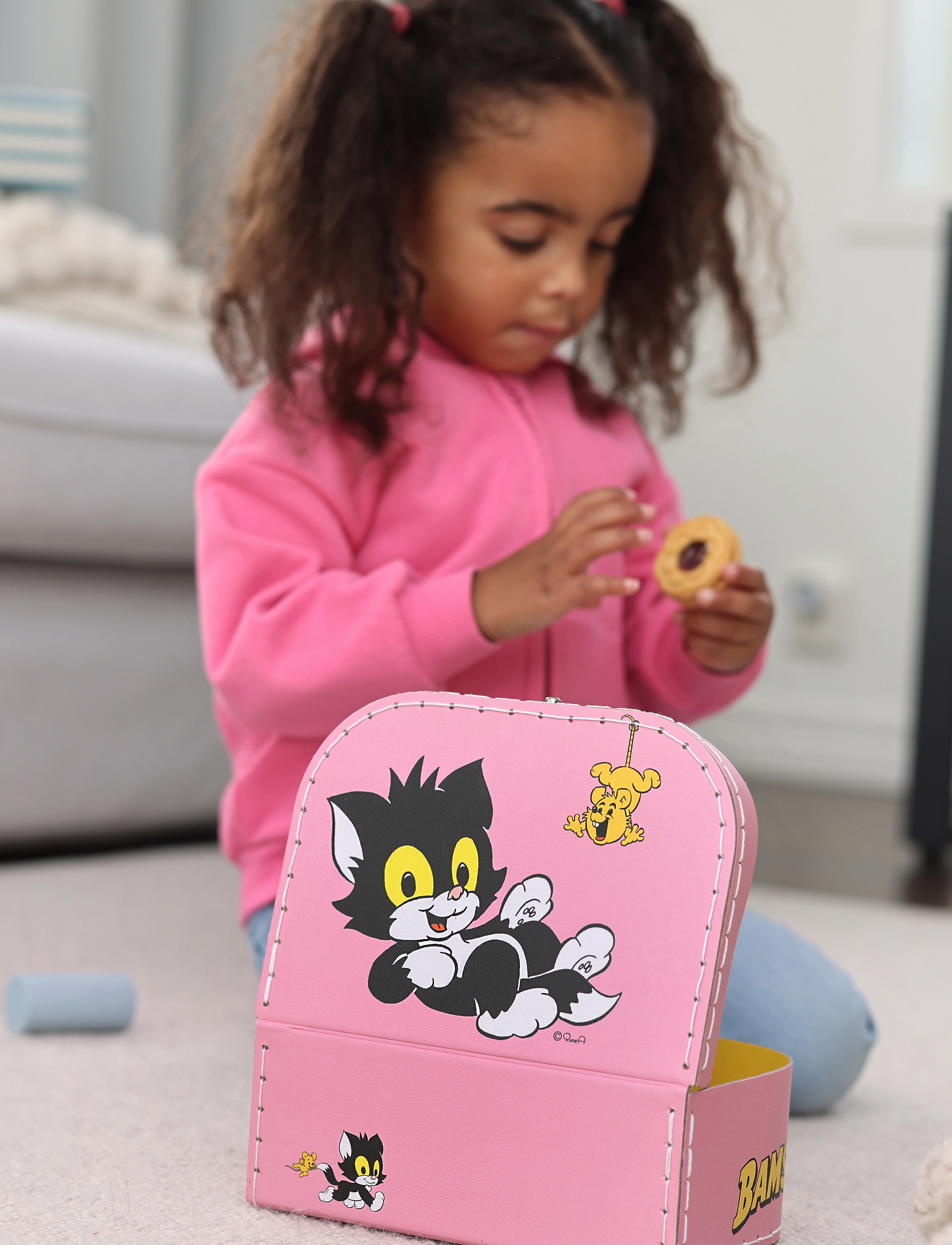 Bamse Bamse Barnväska Pappväska Rosa, One Size, Multi/patterned, Tasker > Rejsetasker, Børn
