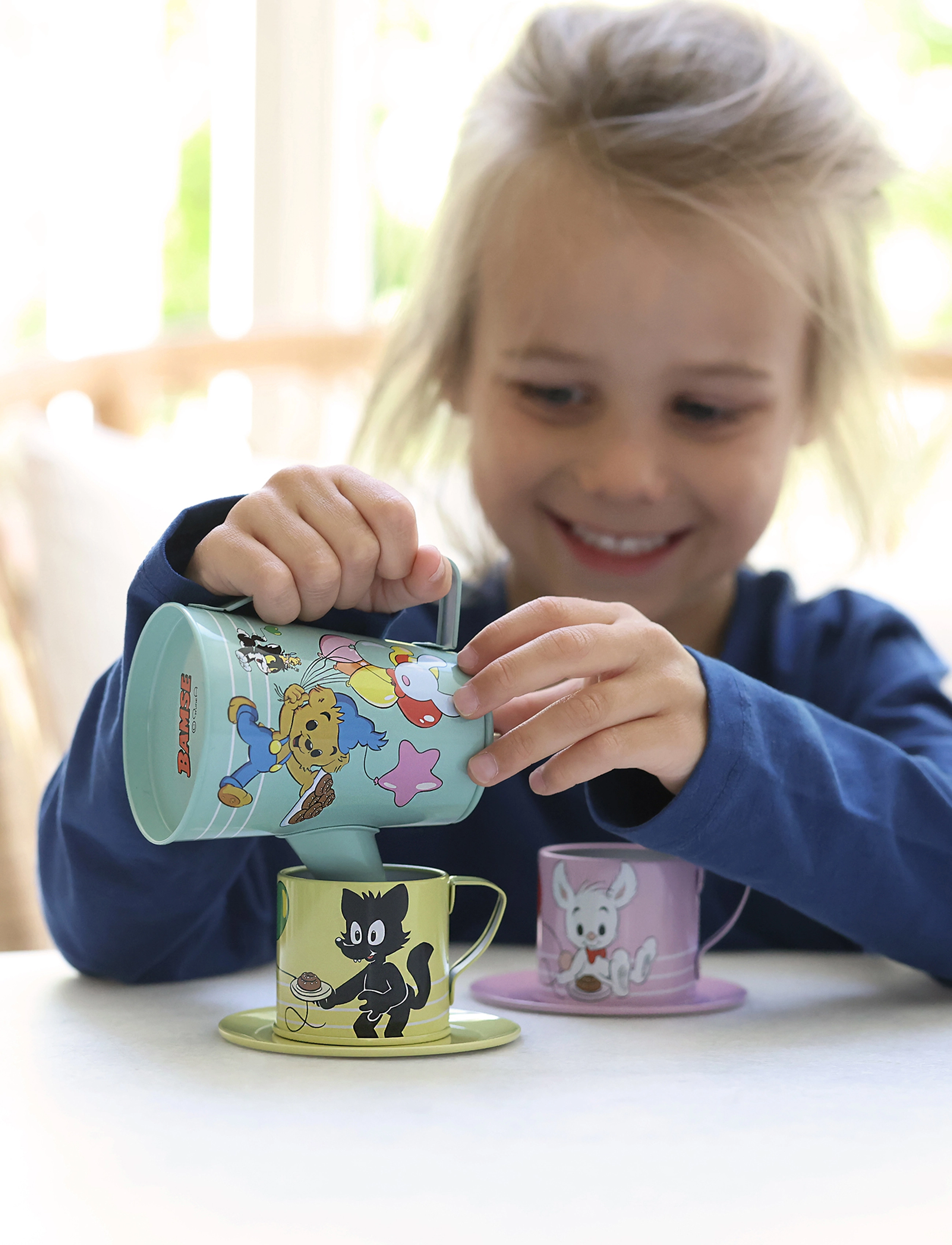 Bamse Bamse Leksaksservis, One Size, Multi/patterned, Legetøjskøkken Og Tilbehør > Kaffe- Og Tesæt, Børn