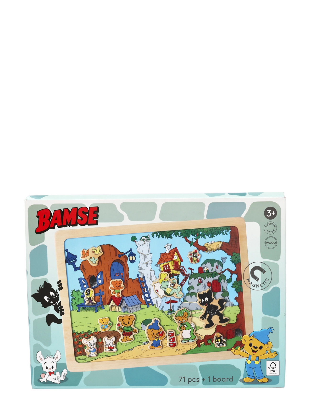 Micki Leksaker - BAMSE MAGNETIC BOARD - klistermærker - multi - 2