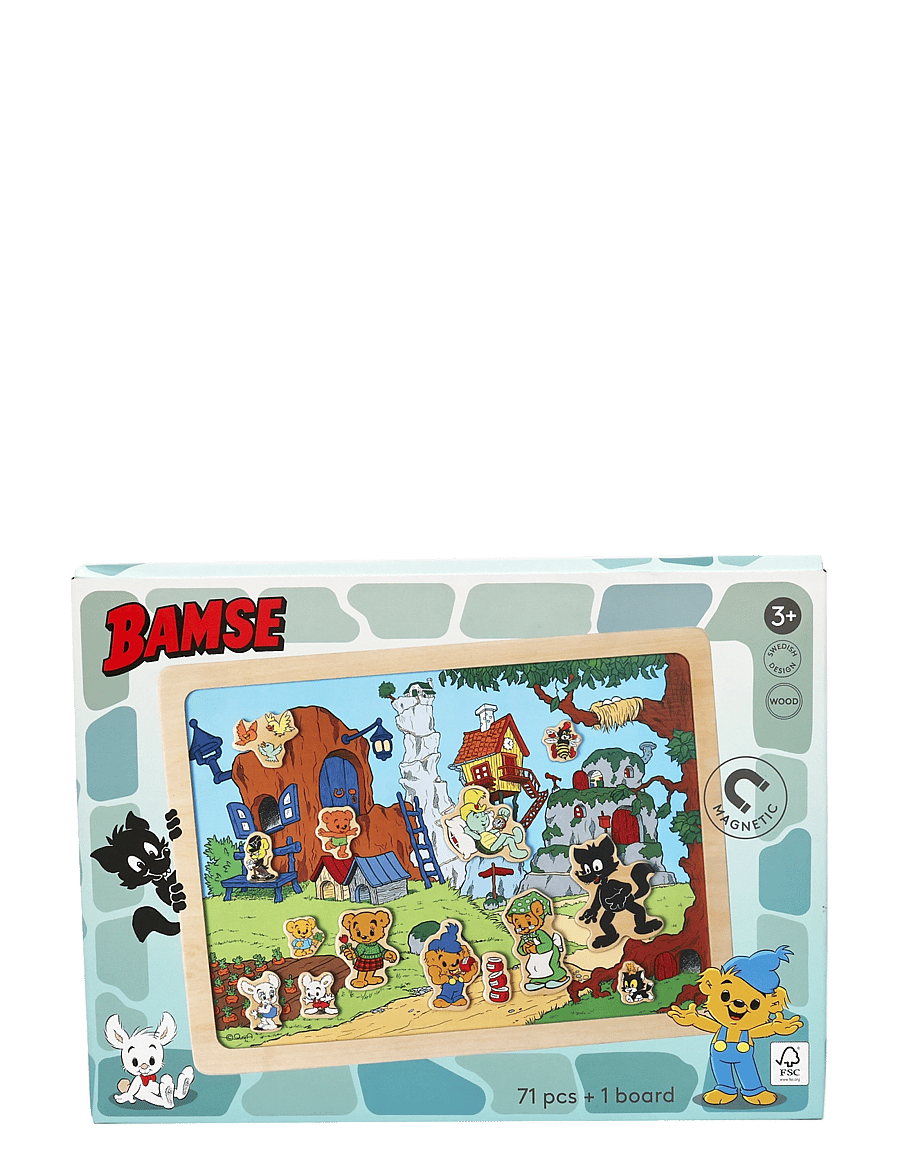 Bamse - BAMSE MAGNETTAVLA - klistermärken - multi - 3