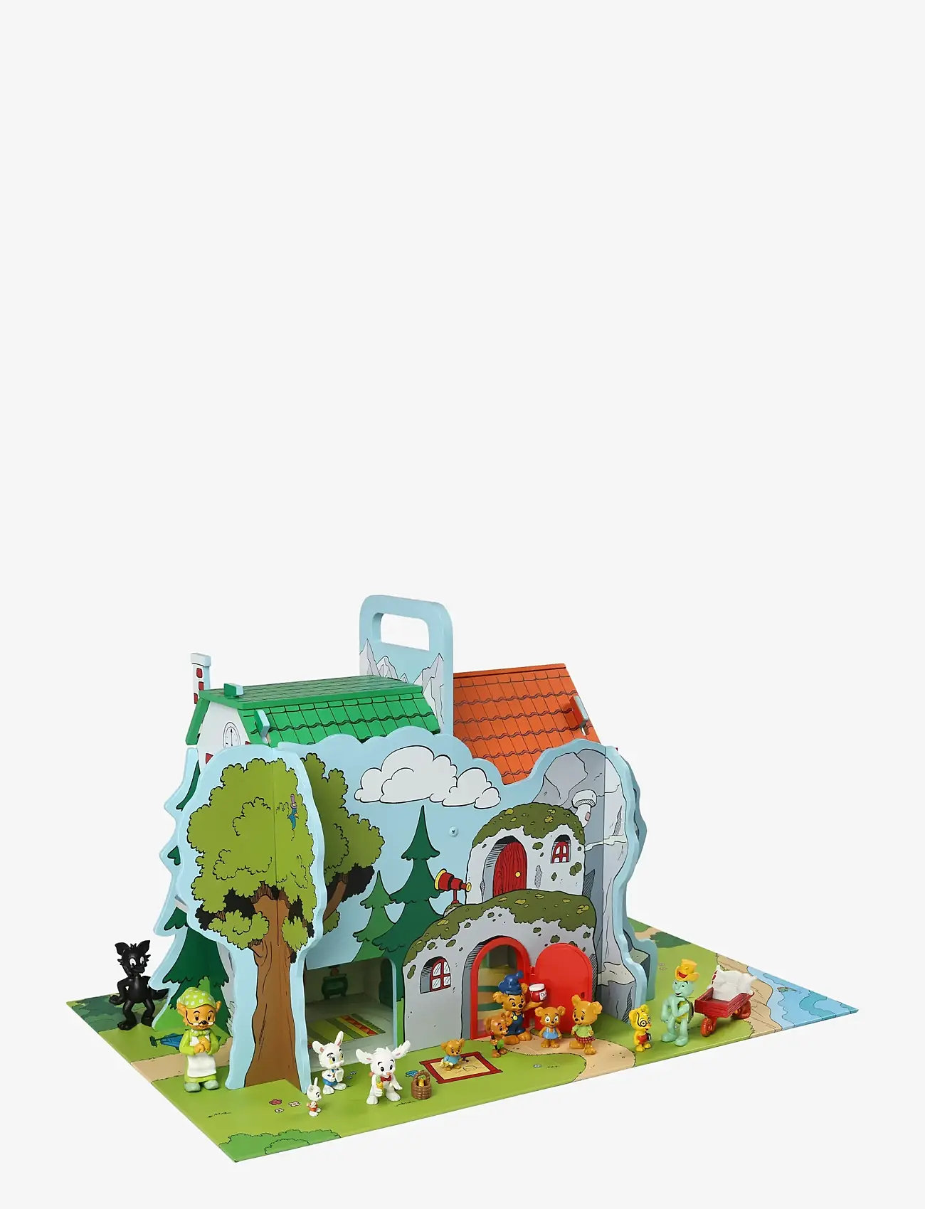 Bamse - LEKVÄRLD BAMSEBYN M. LEKPLATTA - legesæt - multi - 1