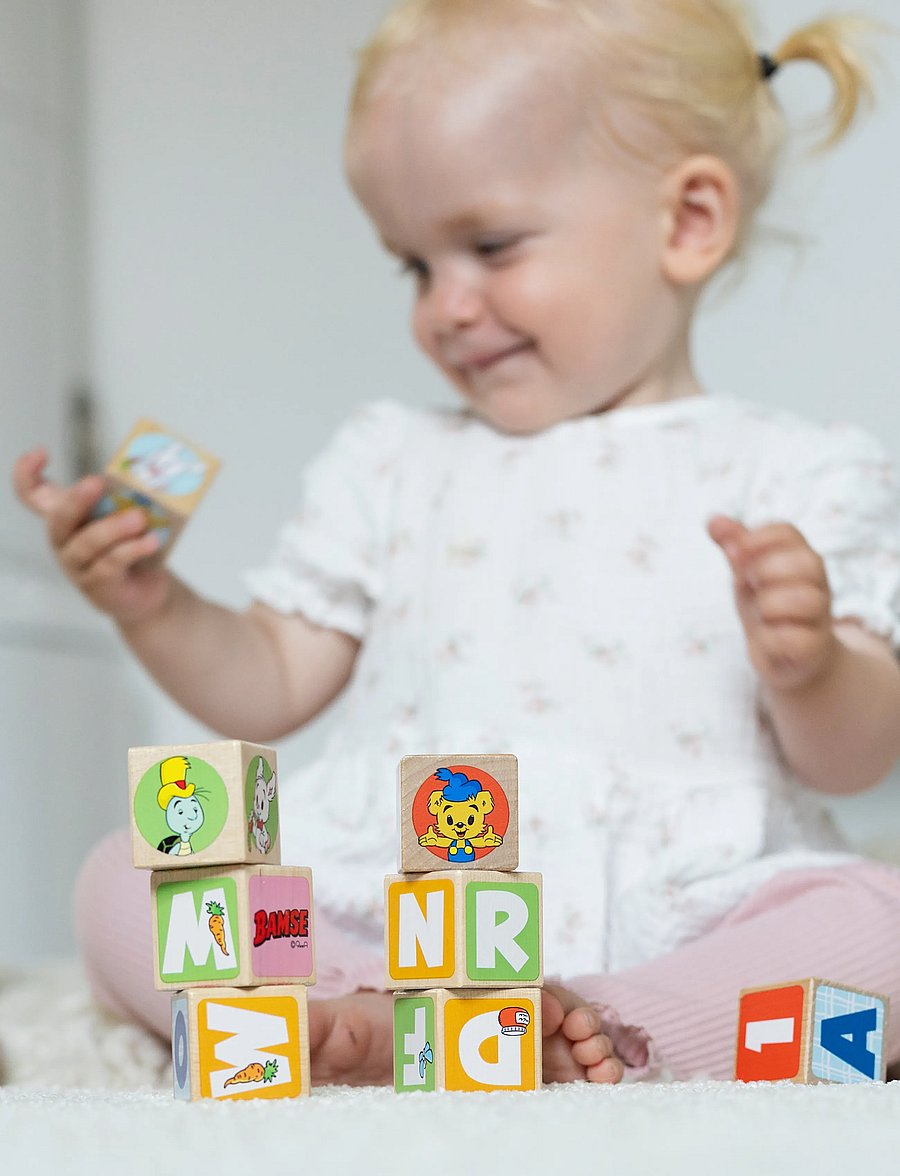 Micki Leksaker - BAMSE BOKSTAVSKLOSSAR 36 ST - stapelbara klossar - multi - 4