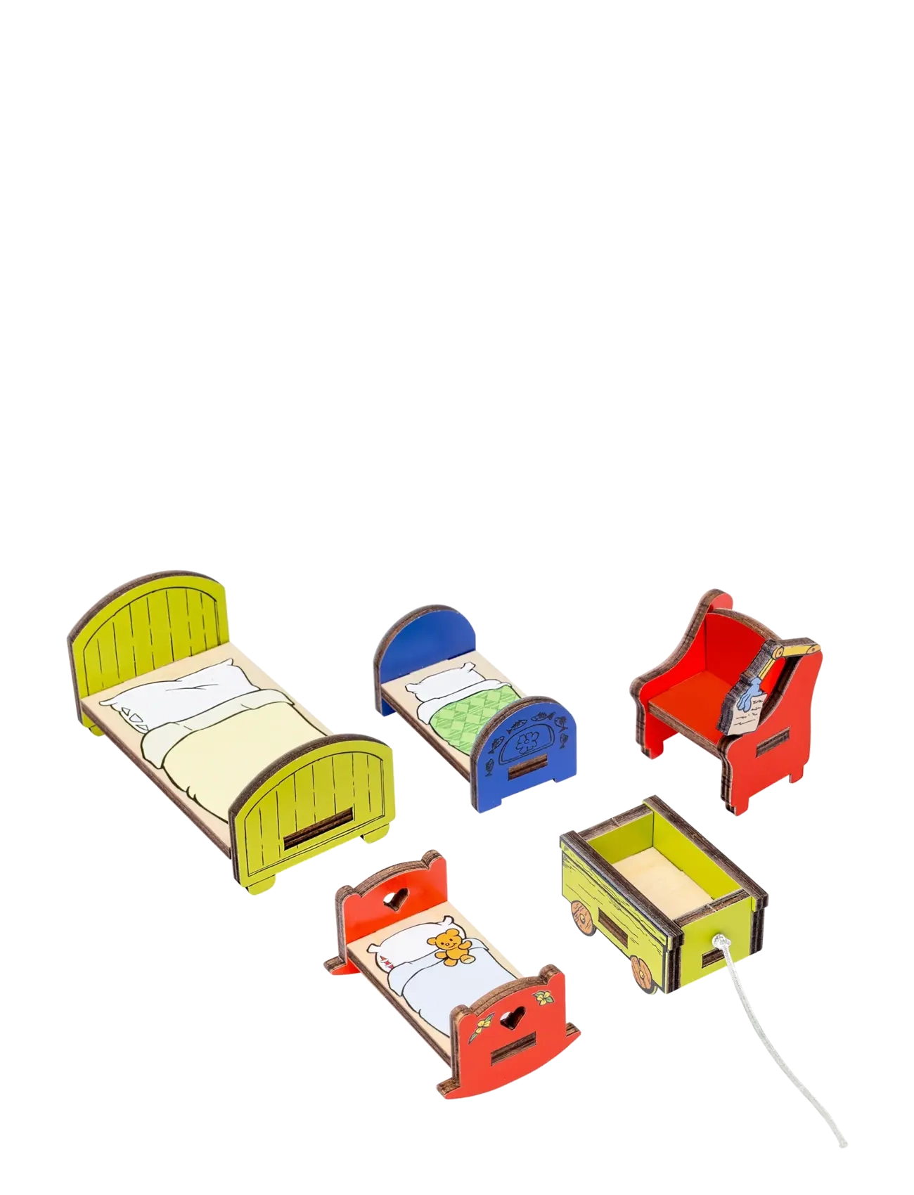 Micki Leksaker BAMSE DOCKHUSMÖBLER SOVRUM - Dúkkur & fylgihlutir - MULTI / blue